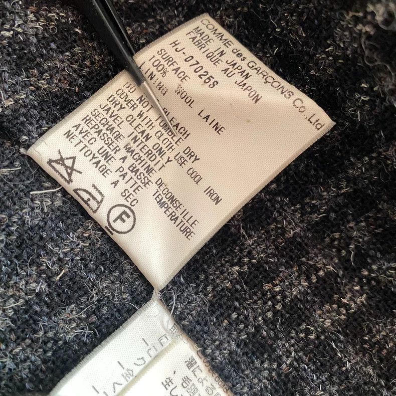 Comme des Garcons comme des garcons homme coarse wool coat by Rei Kawakubo 25 Size US S / EU 44-46 / 1 - 5 Thumbnail