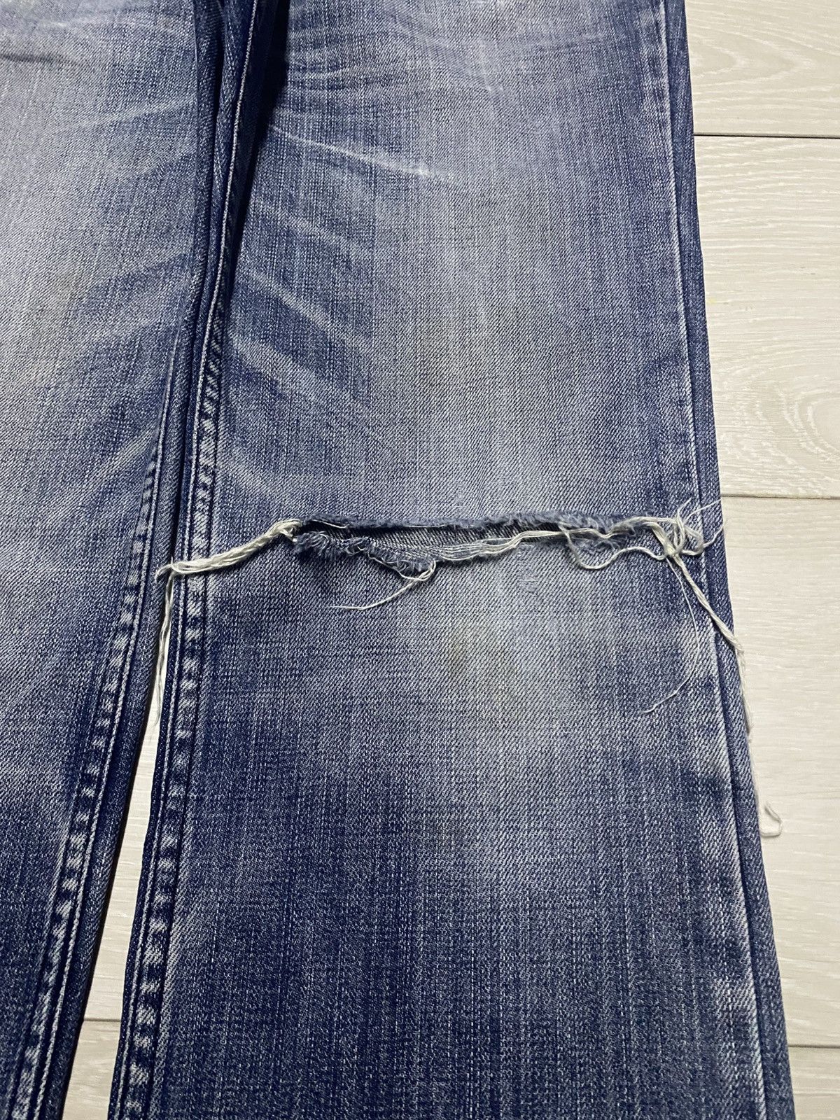Japanese Brand Vintage Japanese Brand Midas Studd Backpatch Distressed Jean Size US 32 / EU 48 - 8 Thumbnail