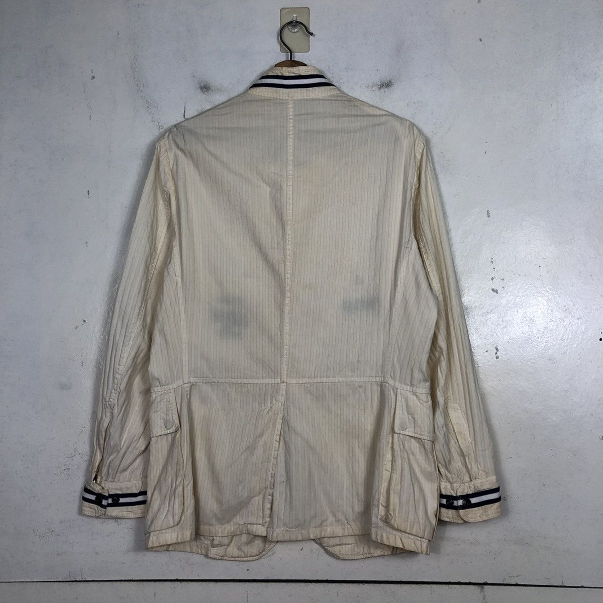 Issey Miyake 💥VINTAGE HICKORY CHORE JACKET STRIPED SABI SABI Size US S / EU 44-46 / 1 - 10 Thumbnail