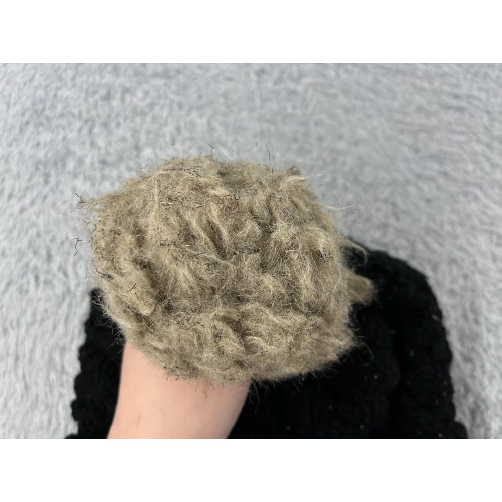 Vintage Panache Beanie Toque Womens One Size Black Cable Knit Acrylic Poly Lined Ski Pom Beanie Size ONE SIZE - 4 Thumbnail