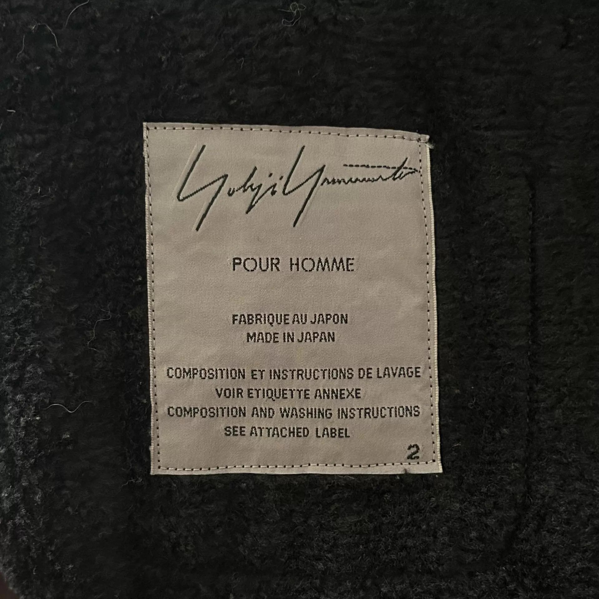 Yohji Yamamoto Yohji Yamamoto 12AW Hand-sewn Contrast Wool Blazer Size US M / EU 48-50 / 2 - 5 Thumbnail