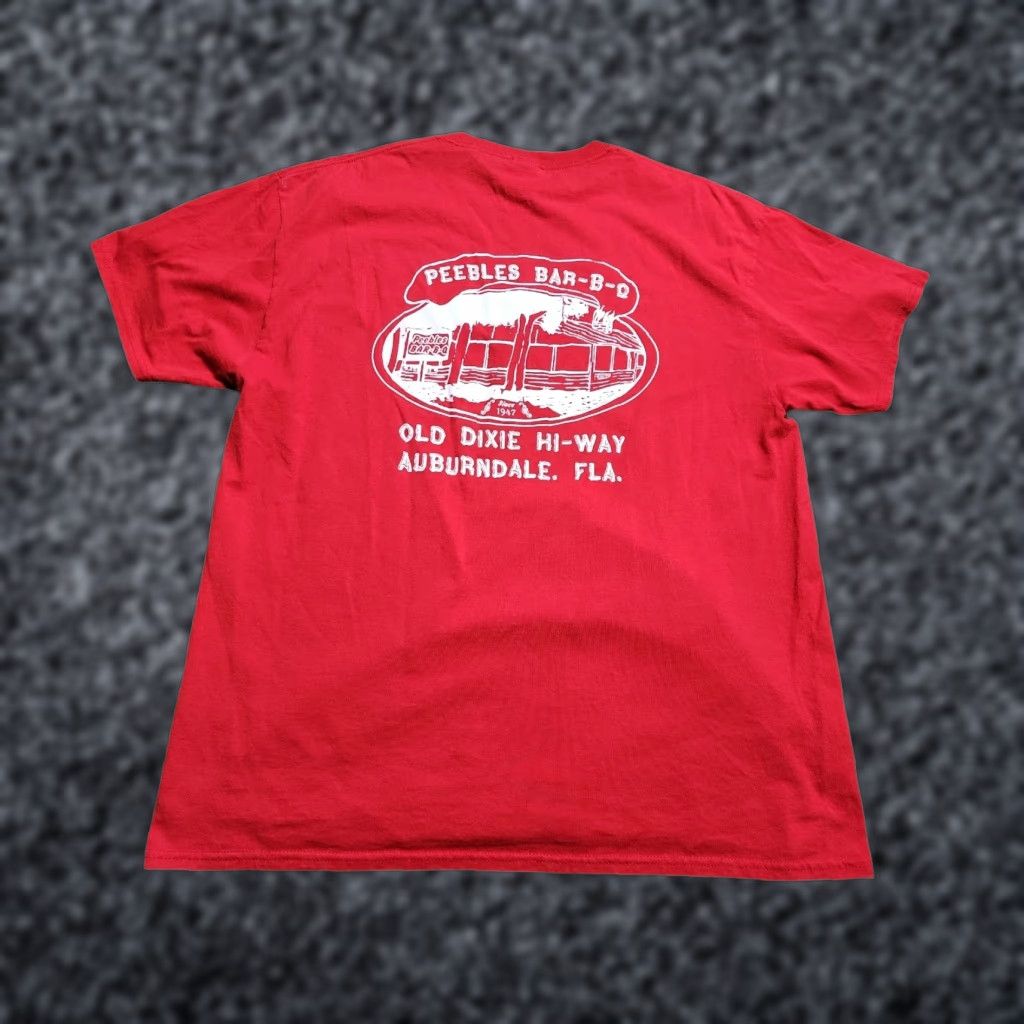 Doublet VINTAGE Port and Company Men XL T-Shirt Short Sleeve Crew Neck Double-Sided Red Florida BBQ Hogs Size US XL / EU 56 / 4 - 1 Thumbnail