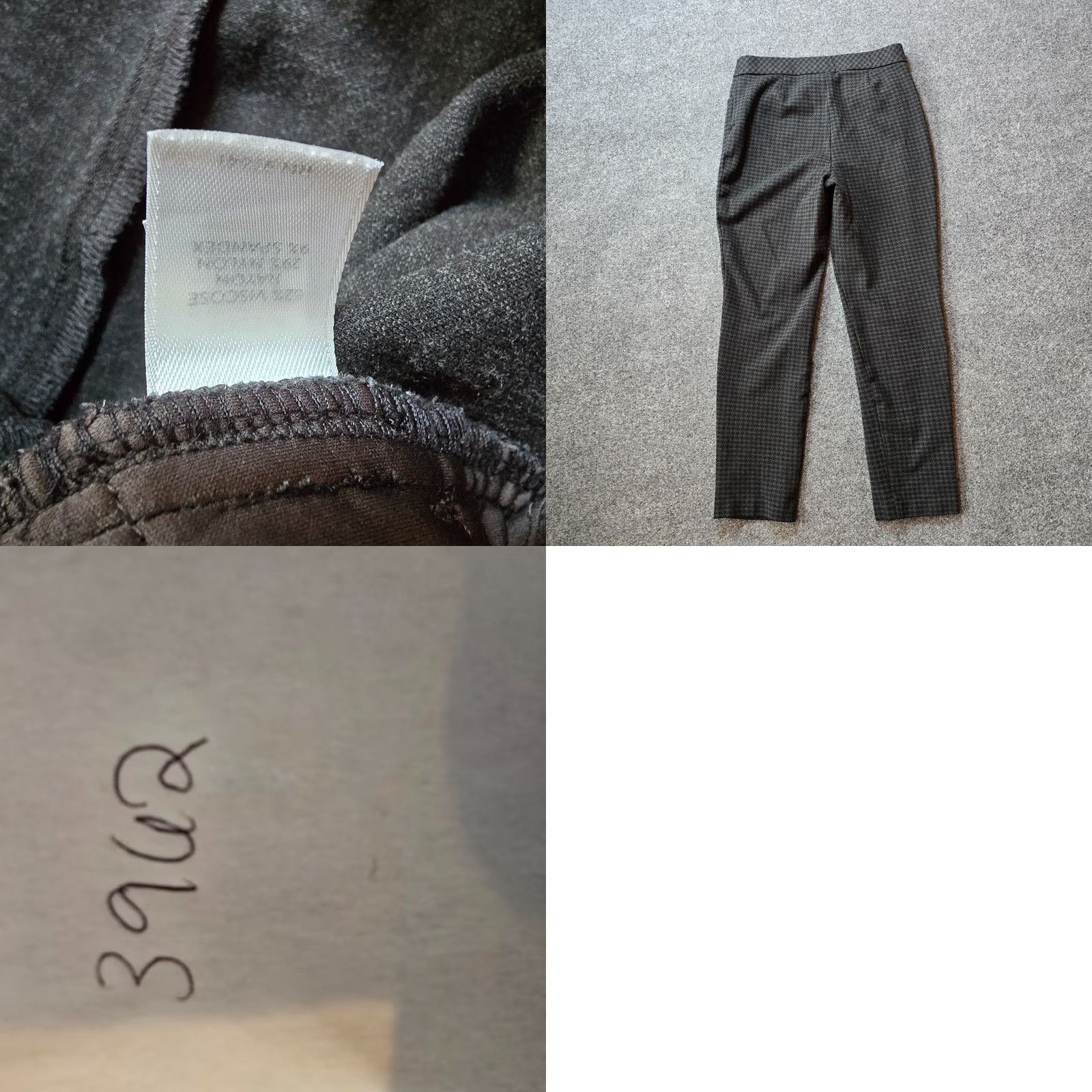 J. Jill J. Jill Pants Womens Size Small Gray Houndstooth Ponte Slim Leg Pull On Capris Tapered Casual City Womens Size 28" / US 6 / IT 42 - 8 Thumbnail