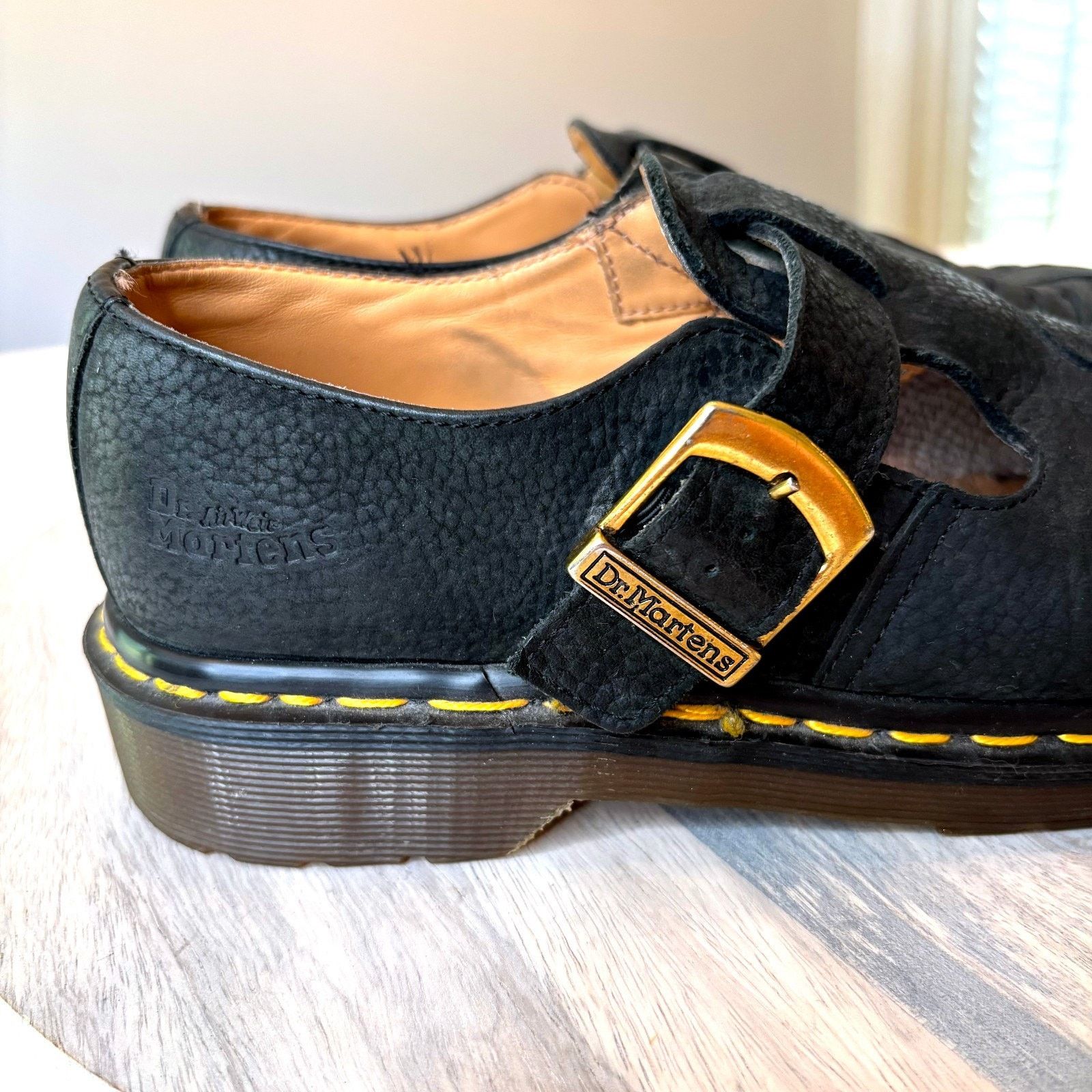 Dr. Martens Dr. Martens Mica Black Leather Sandals Men's Size 9 UK 7 Size US 9 / EU 42 - 3 Thumbnail