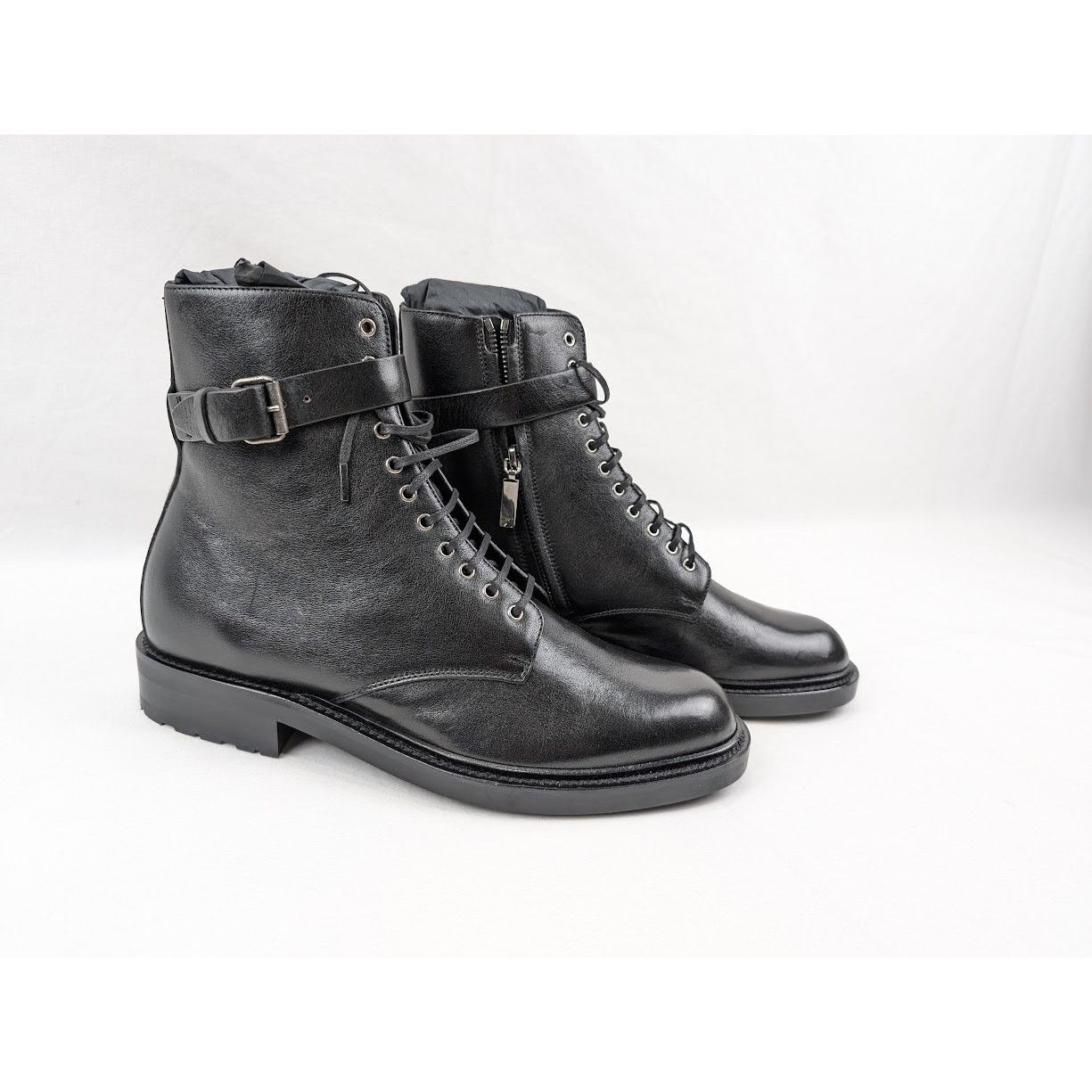 Saint Laurent Paris o1rshd1 Army 20 Buckle Boots in Nero Size US 8 / EU 41 - 11 Thumbnail