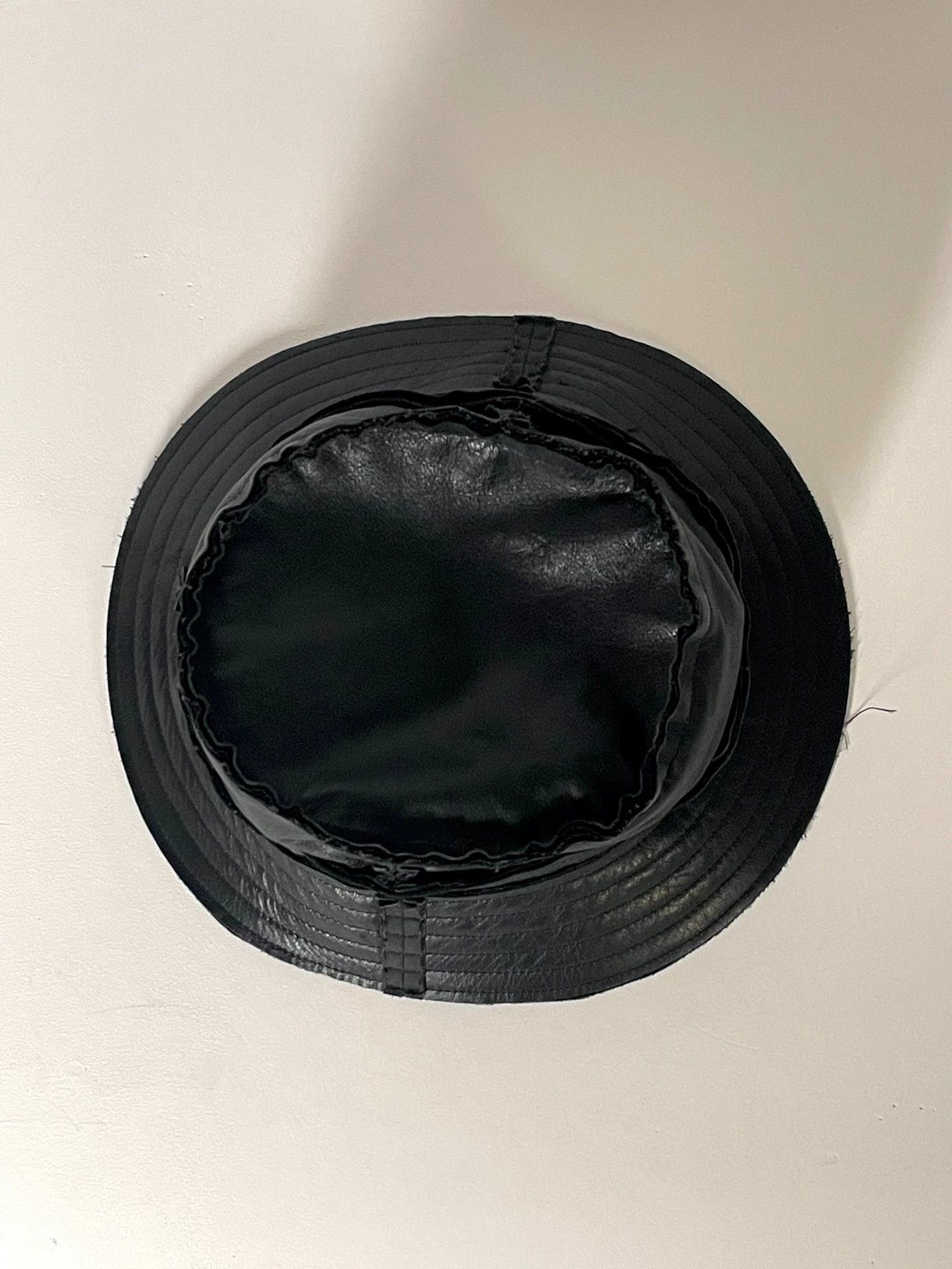Comme des Garcons CDG Homme Plus AW2002 Leather Fisherman Hat Size F Size ONE SIZE - 2 Thumbnail