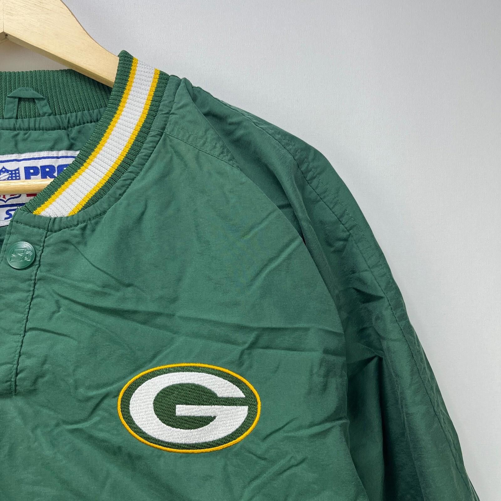Starter Vintage 90s Green Bay Packers Starter Pullover Jacket XL NFL Size US XL / EU 56 / 4 - 4 Thumbnail