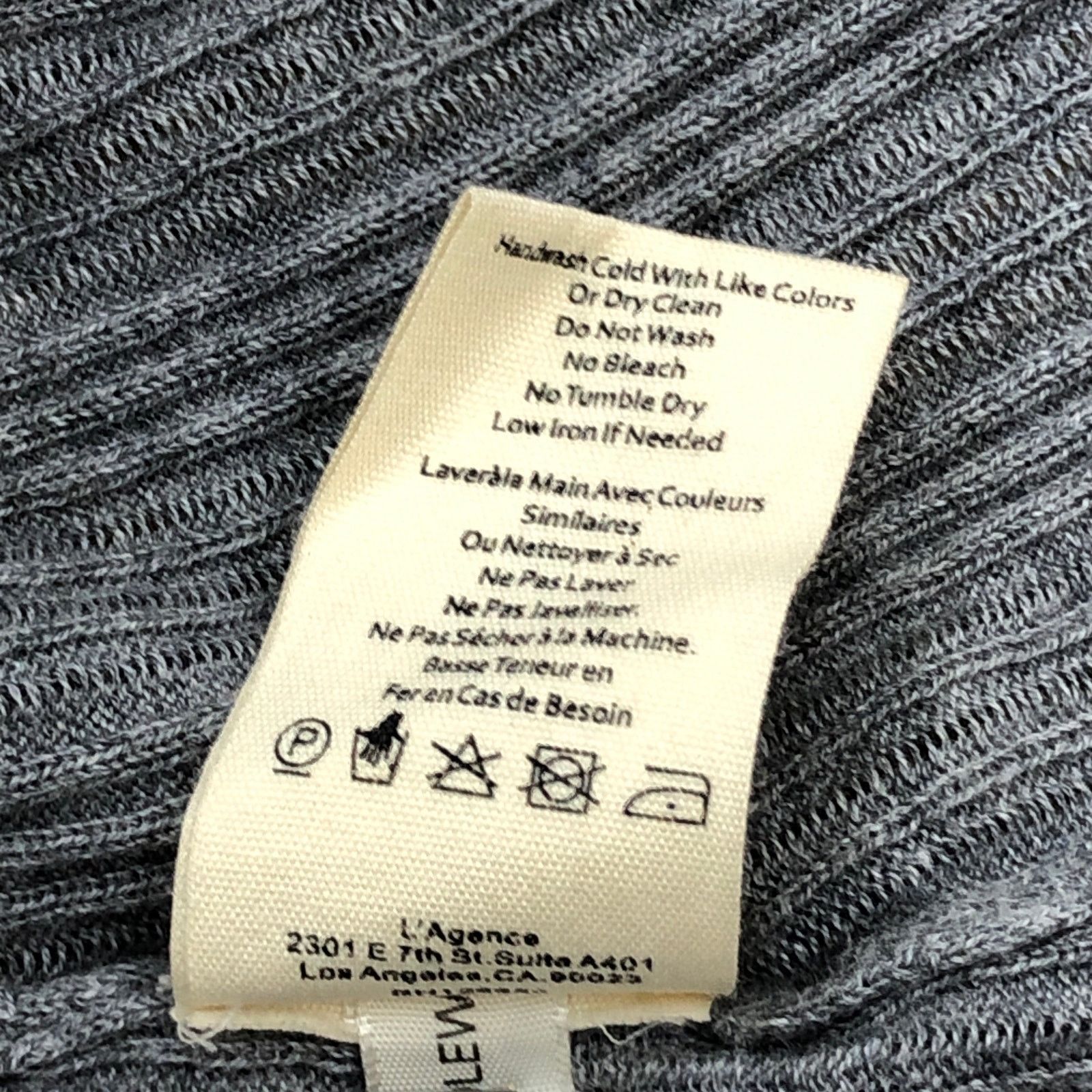 L'AGENCE L'Agence Sz S Cardigan Cashmere Silk Cotton Primrose Plisse Size S / US 4 / IT 40 - 15 Thumbnail