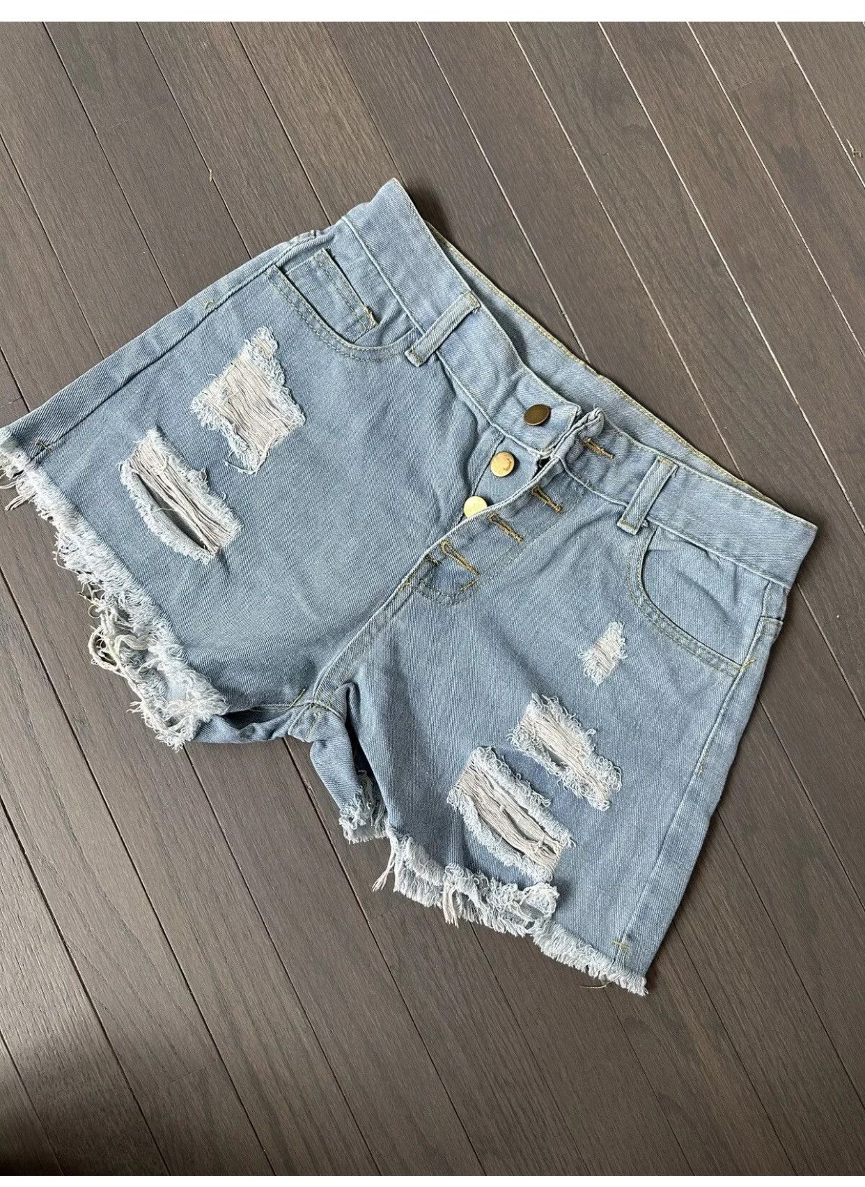 Other NC Women’s Summer Perforated Shorts Button Denim Shorts Size 30" / US 8 / IT 44 - 2 Thumbnail