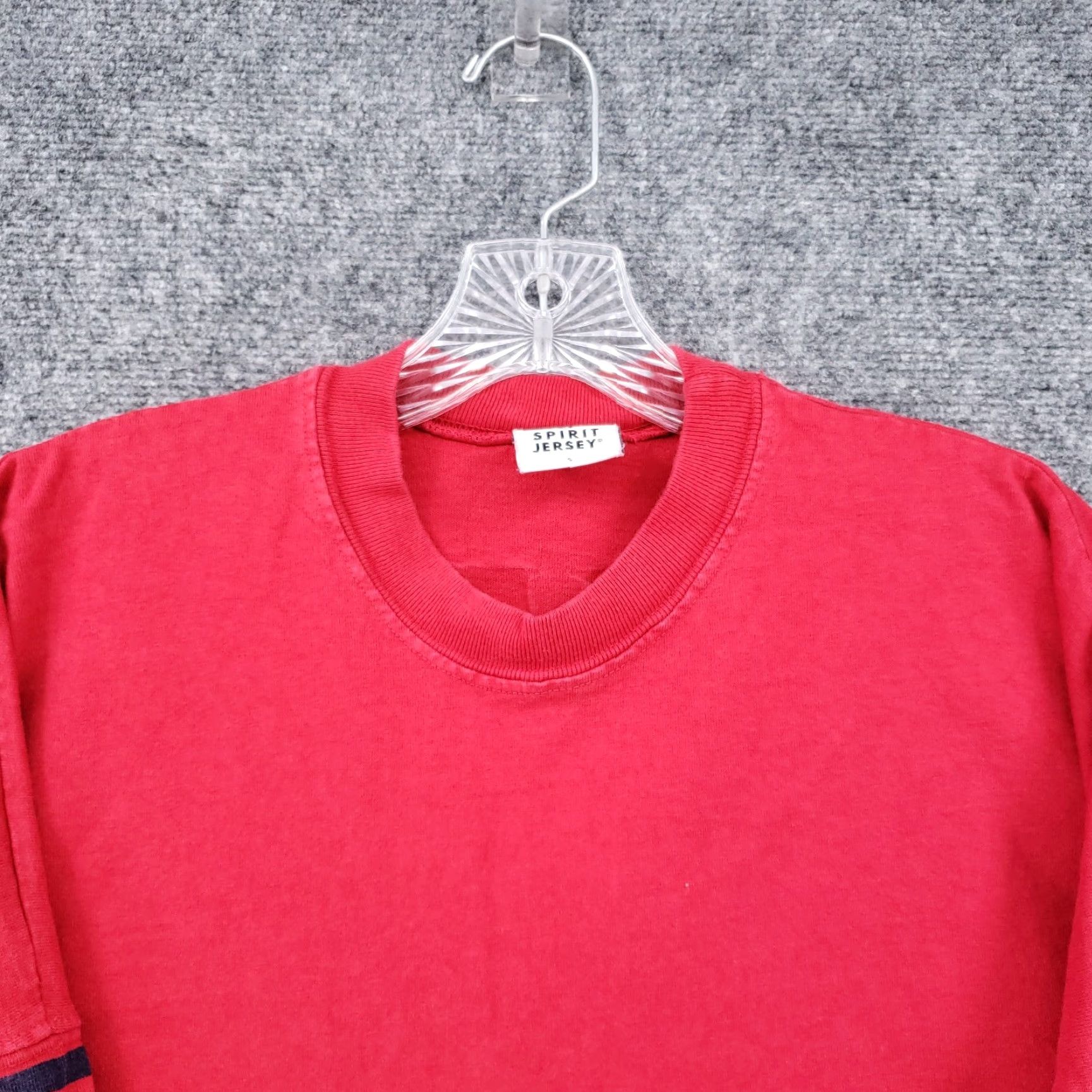 ESPIRIT Spirit Jersey Shirt Mens S Red Stripe Cotton Size US S / EU 44-46 / 1 - 3 Thumbnail