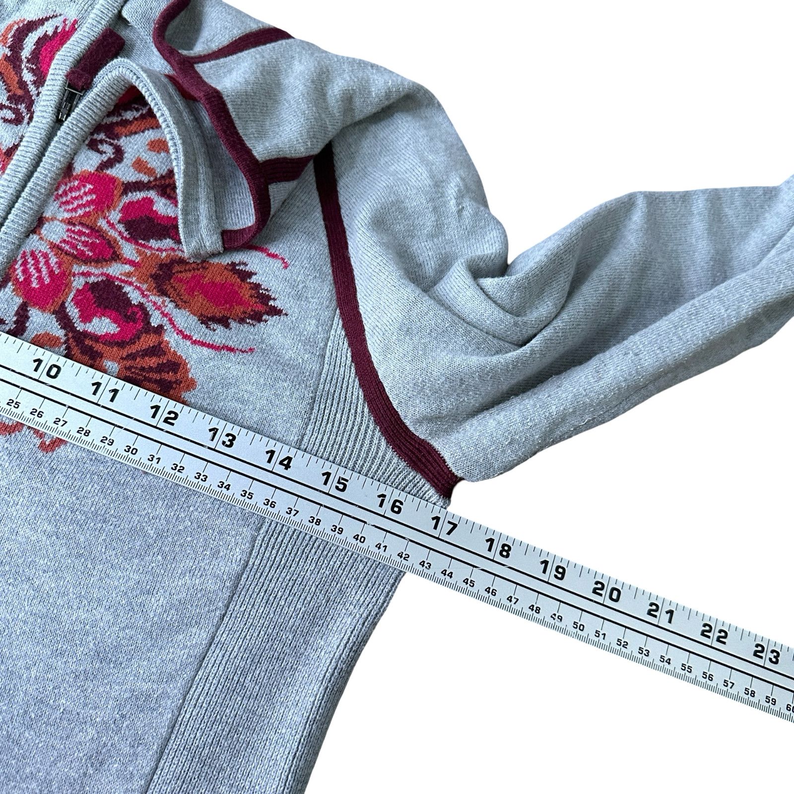 Athleta Athleta Sweater Women XS Gray Nordic Floral Knit Ski Snows Size XS / US 0-2 / IT 36-38 - 7 Thumbnail