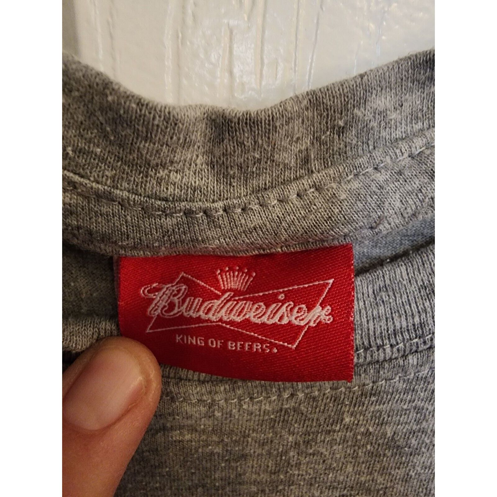 Budweiser Vtg Budweiser Logo 2013 Large Mens T Shirt King of Beers Size US L / EU 52-54 / 3 - 4 Thumbnail