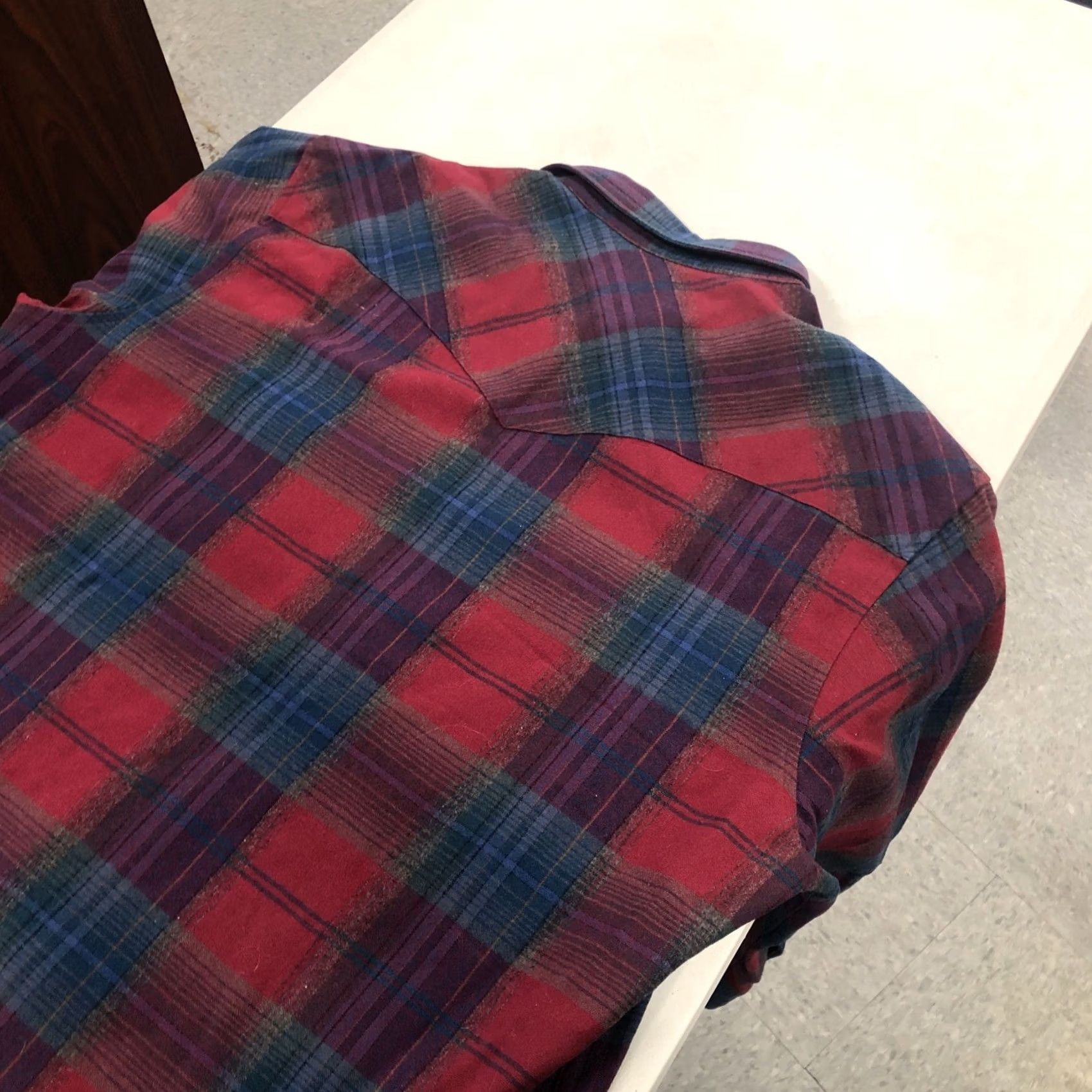 Pendleton VINTAGE Pendleton Shirt Mens XL Red Plaid Wool Pearl Snap Western Wear Button-Up Shirt Size US XL / EU 56 / 4 - 7 Thumbnail