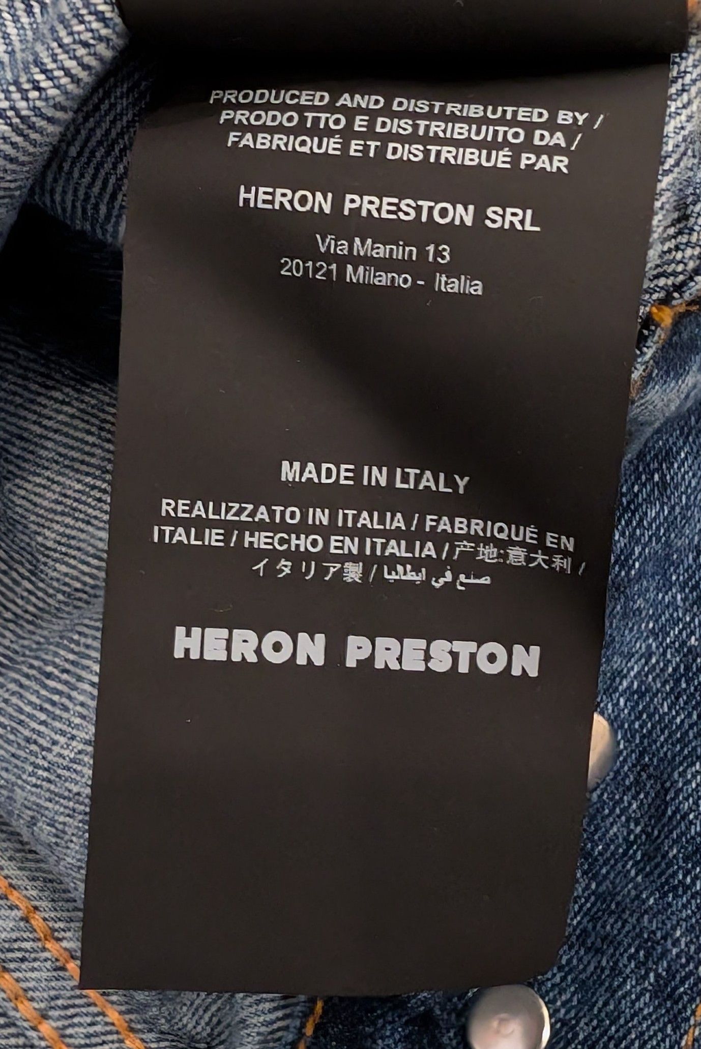 Heron Preston Heron Preston Denim Airbrush Heron Jacket Made in Italy Size US L / EU 52-54 / 3 - 4 Thumbnail