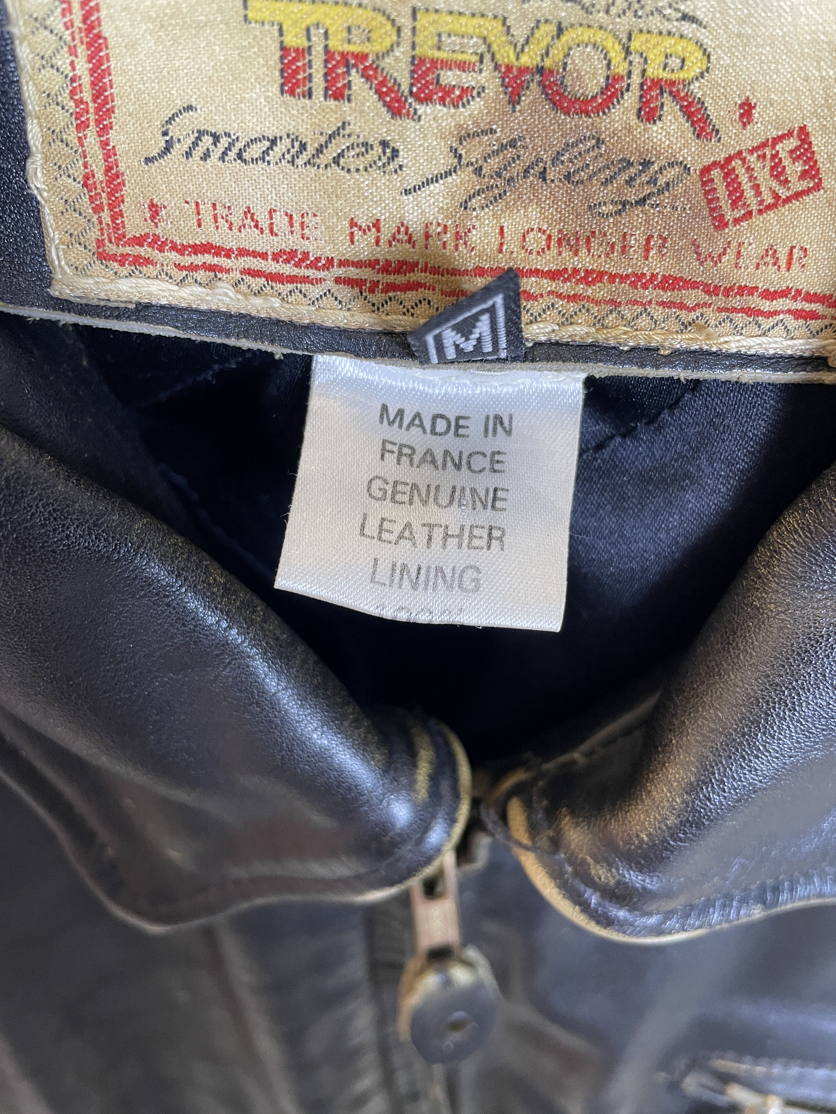 Vintage Lee Trevor Vintage Leather Jacket Size US M / EU 48-50 / 2 - 4 Thumbnail