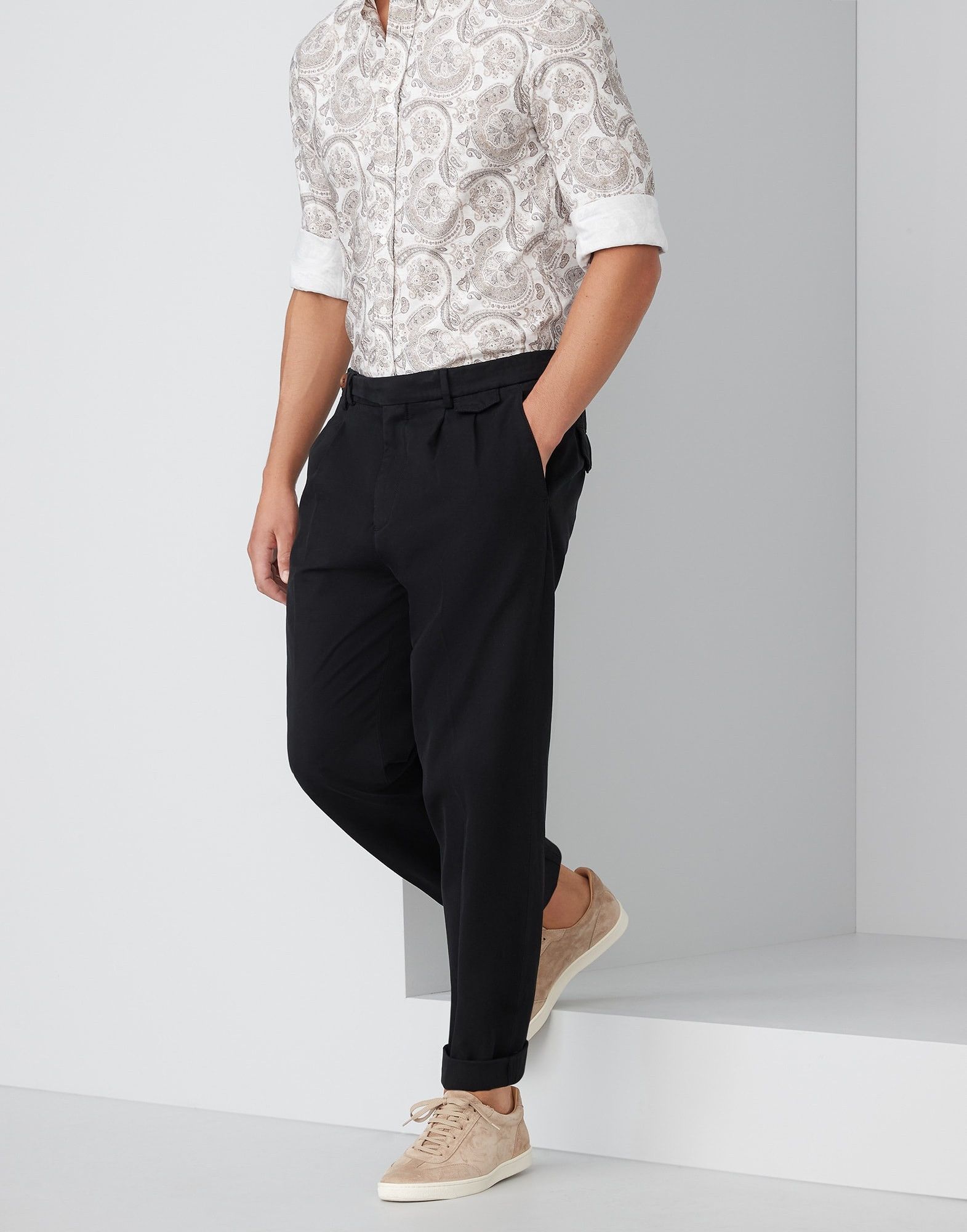 Dyed Pants in Black
