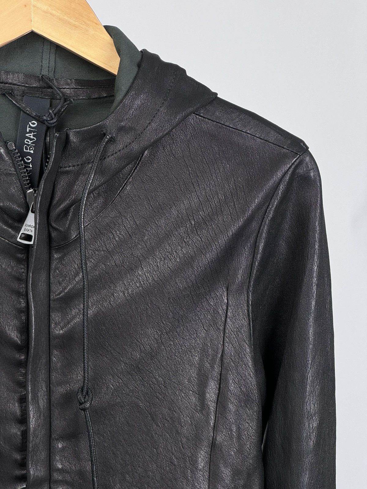 Giorgio Brato Leather zip up jacket Size US S / EU 44-46 / 1 - 4 Thumbnail