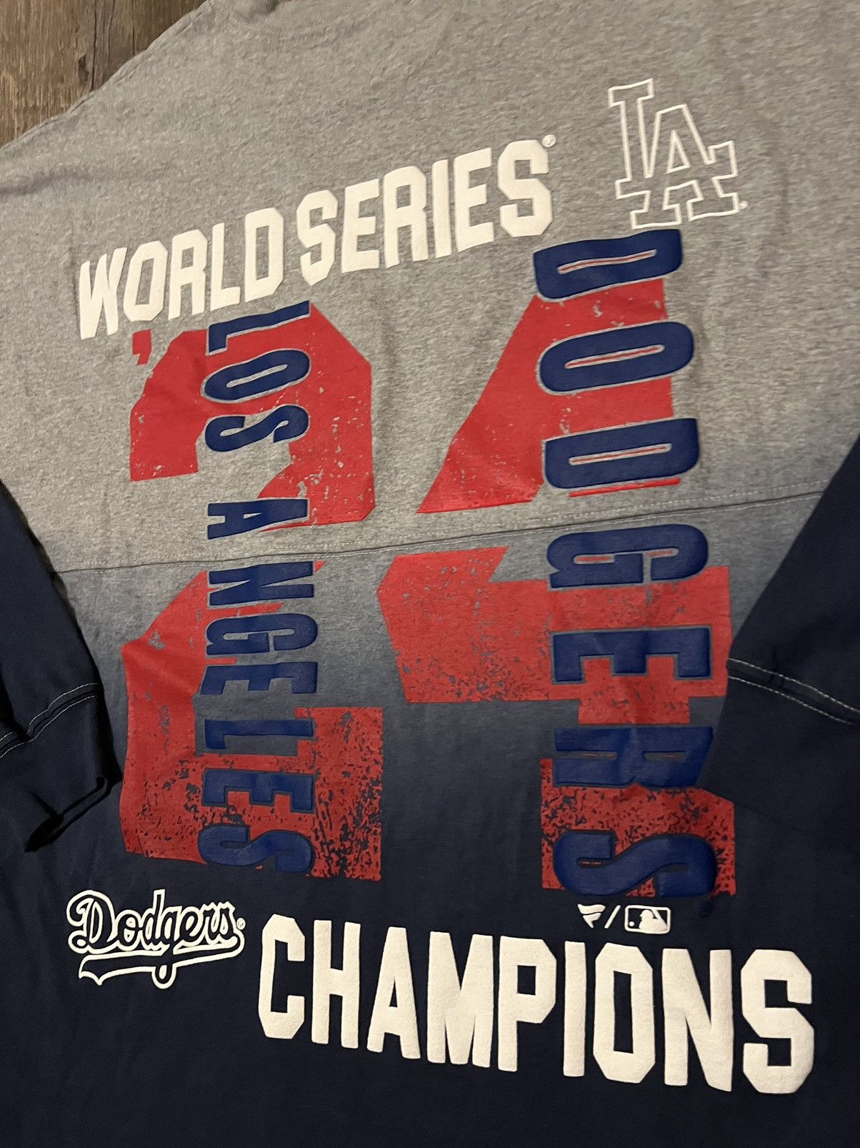 MLB Fanatics Dodgers World Series Champions Spirit Jersey size L Size US L / EU 52-54 / 3 - 4 Thumbnail