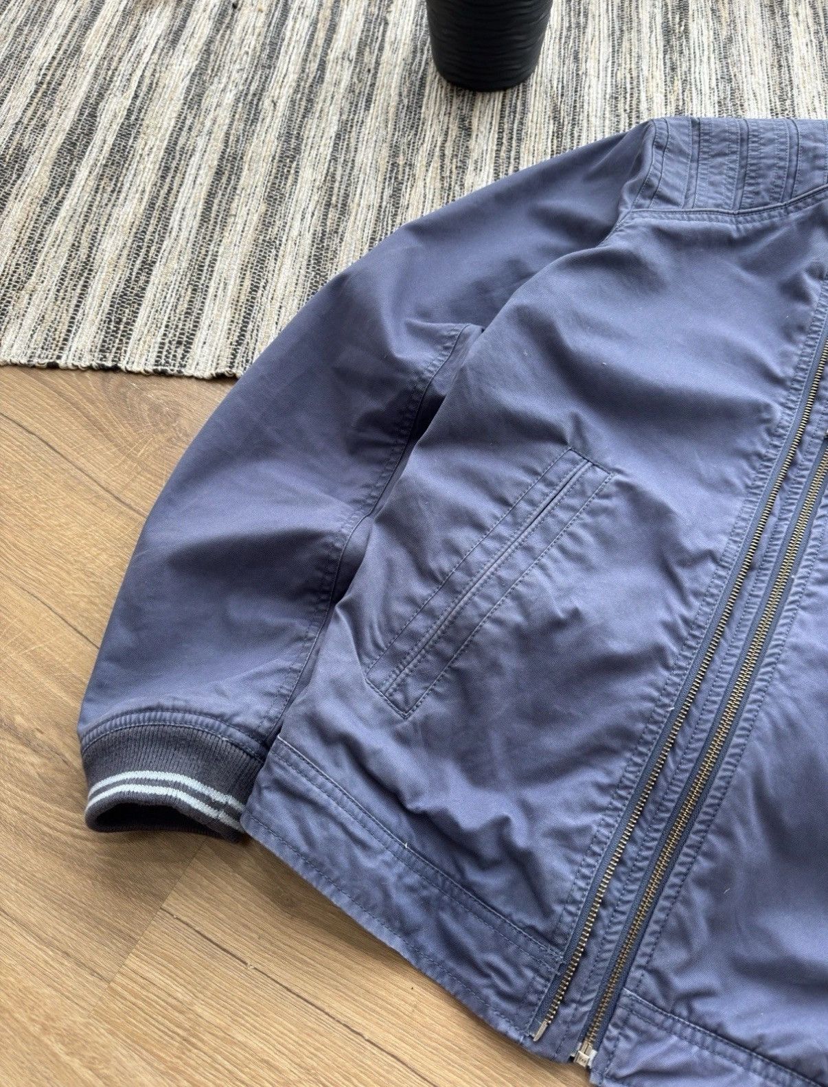 Diesel DIESEL VINTAGE BIKER STYLE Y2K RETRO 90s BLUE COTTON JACKET Size US M / EU 48-50 / 2 - 8 Thumbnail