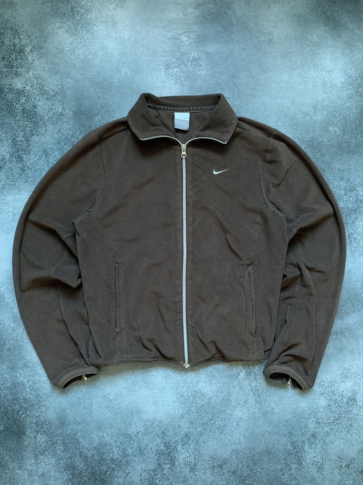 Nike × Vintage Nike Vintage Fleece Zip Up Sweatshirt Y2K Size L / US 10 / IT 46 - 7 Thumbnail