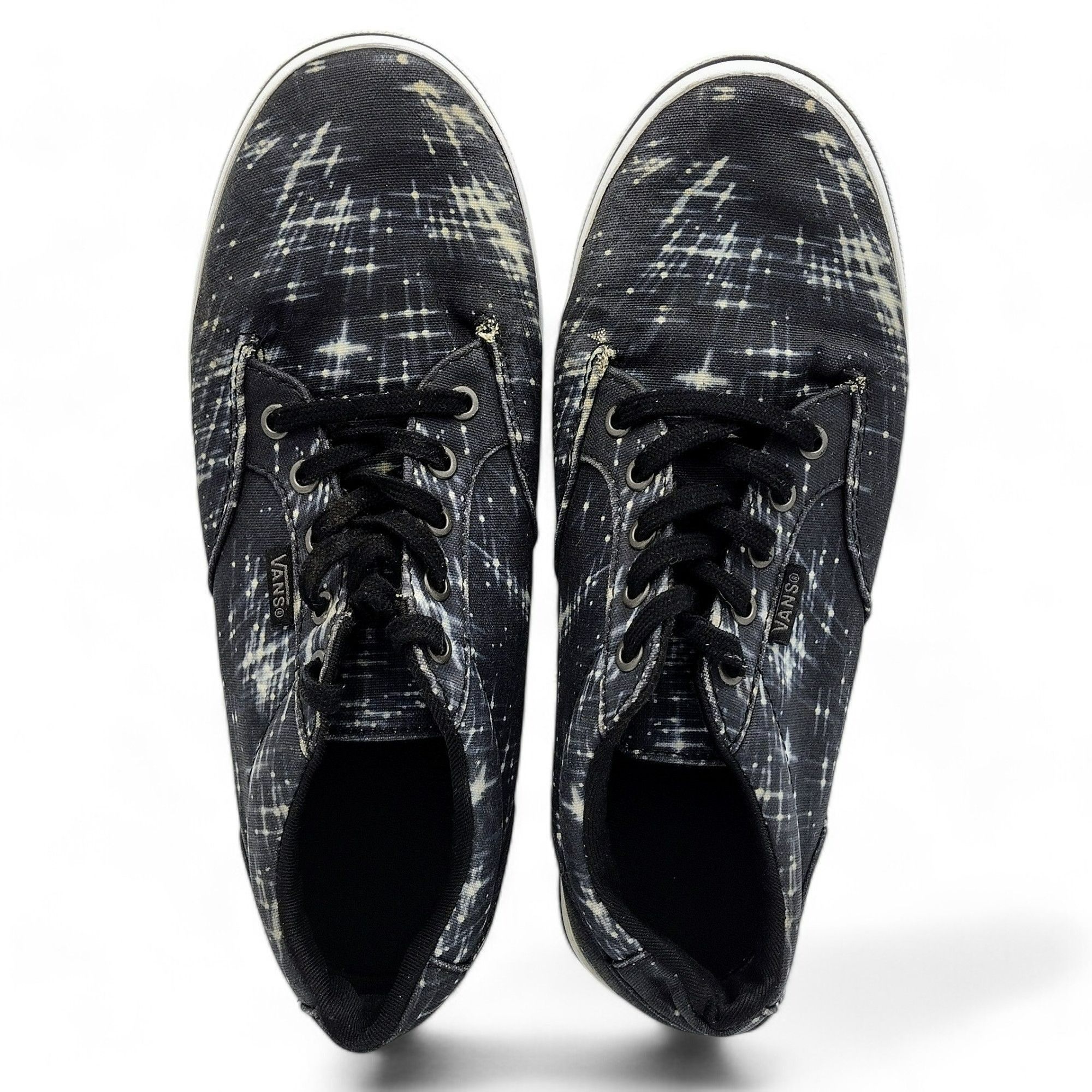 Vans VANS Winston Shooting Stars Skate Shoes Lace Up Black White Size US 7 / IT 37 - 2 Thumbnail