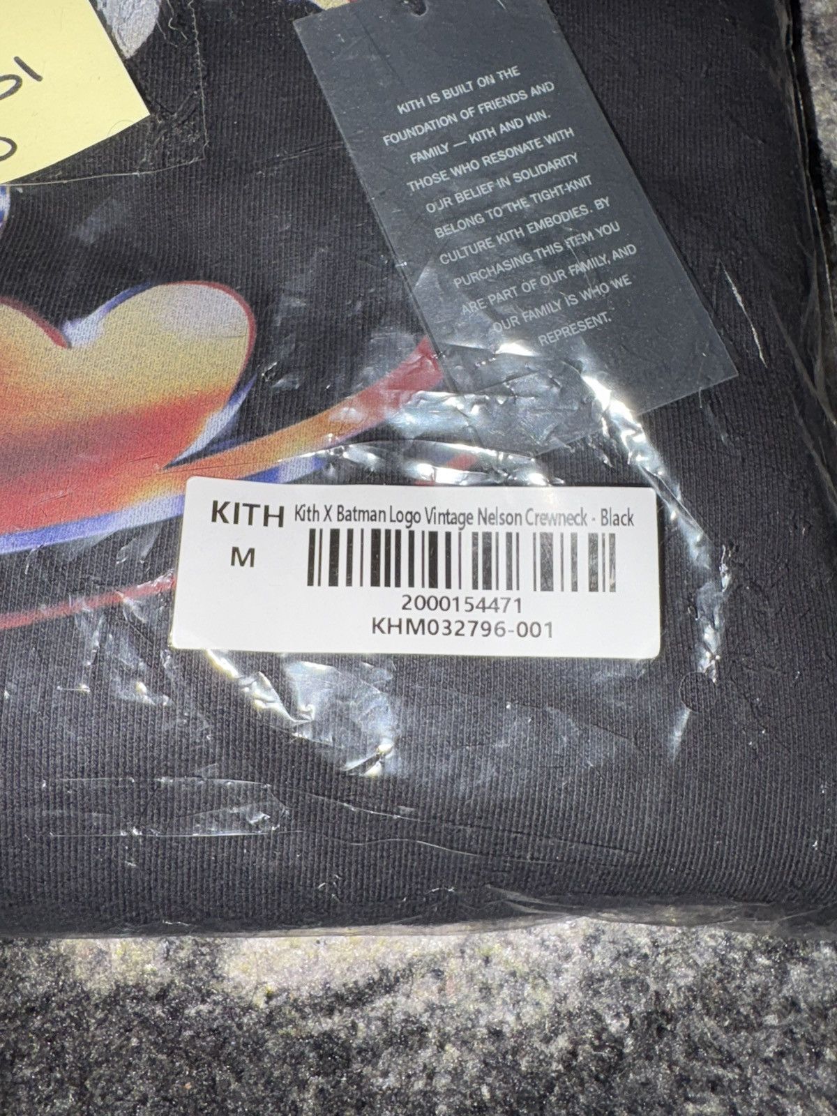 Kith Kith x Batman Logo Vintage Nelson Crewneck Black Size US M / EU 48-50 / 2 - 5 Thumbnail