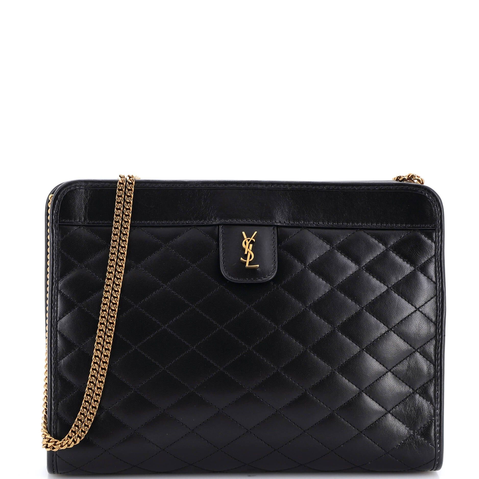 Saint Laurent Paris Victoire Chain Clutch Size ONE SIZE - 1 Thumbnail