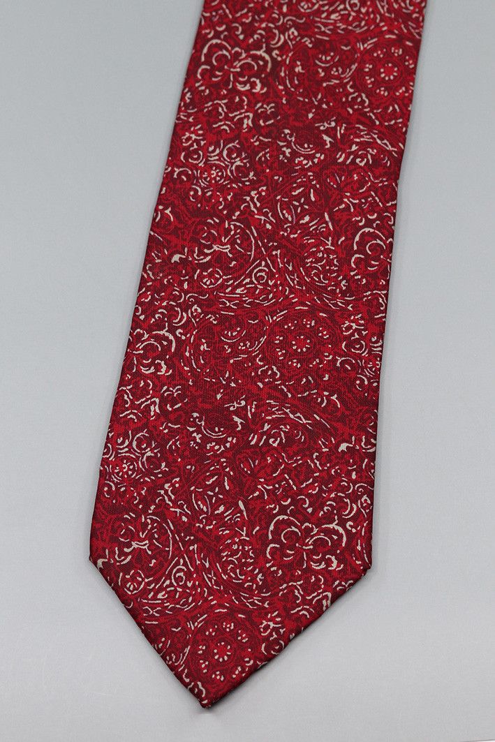 Jean-Louis Scherrer Vintage Jean-Louis Scherrer Red Silk Tie Size ONE SIZE - 1 Thumbnail