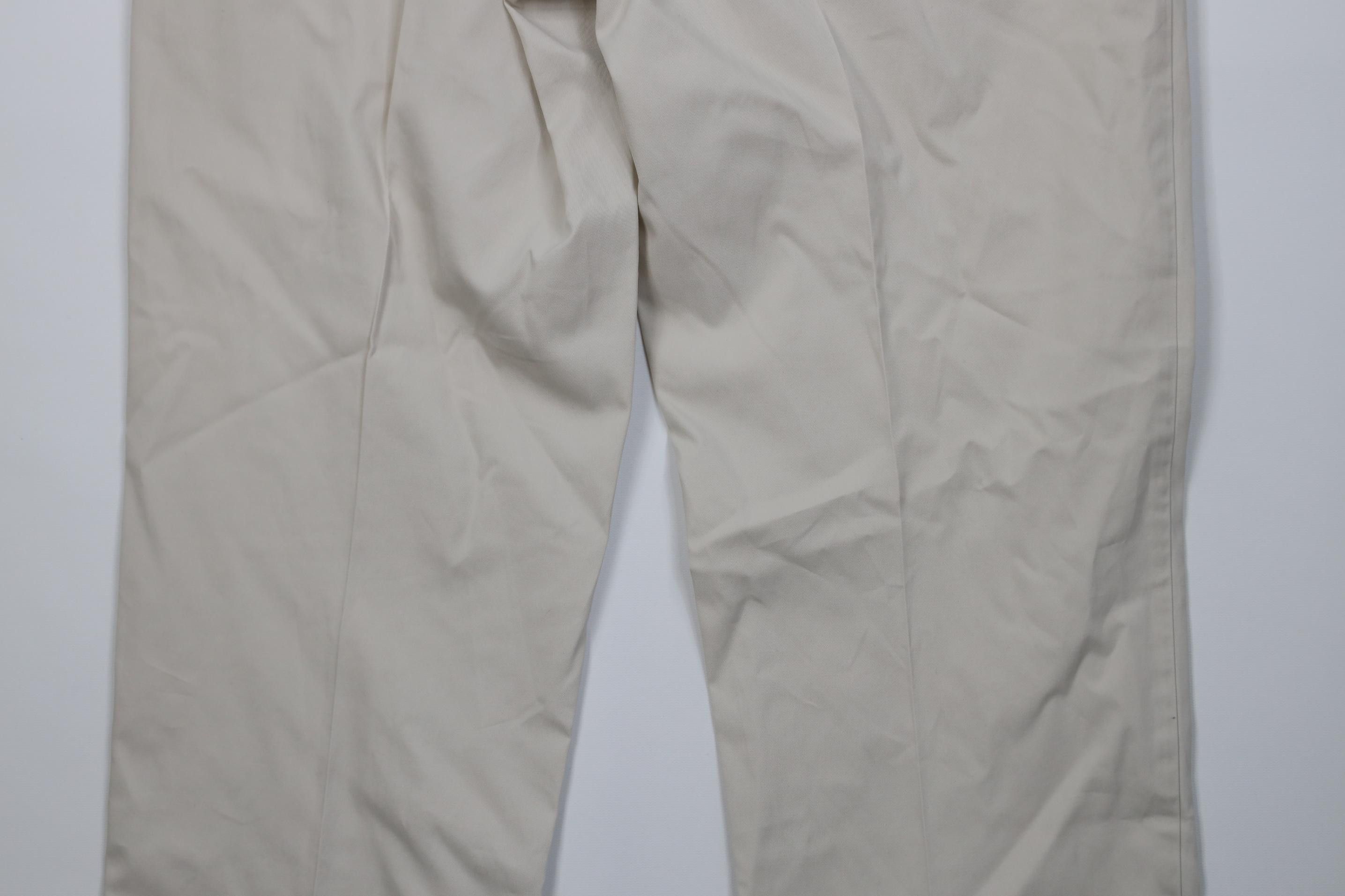 Polo Ralph Lauren Vintage 90s Ralph Lauren Wide Leg Chino Pants Stone Cotton Size US 40 / EU 56 - 13 Thumbnail