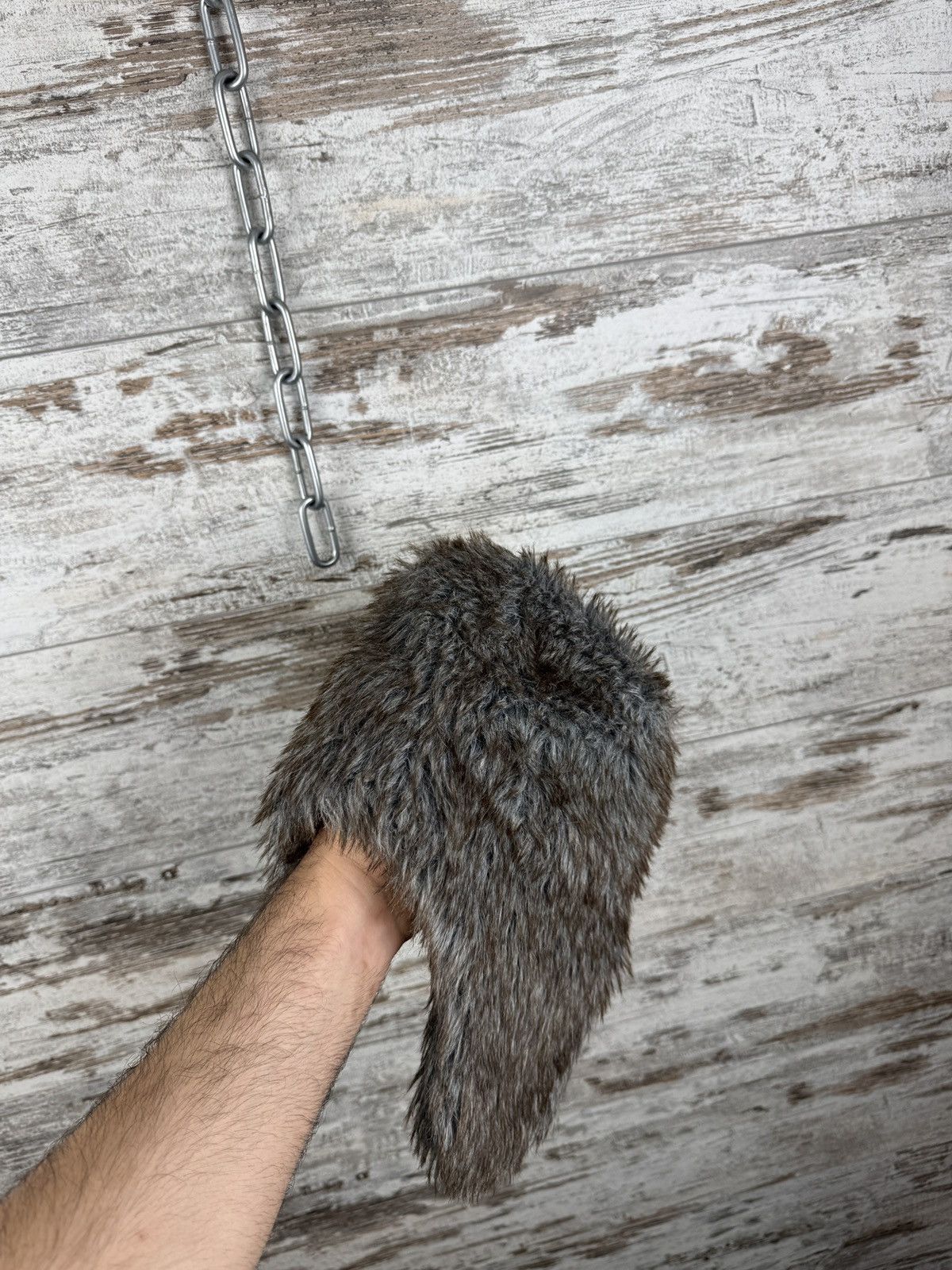 Lil Uzi Vert × Vintage Vintage Mask Fuzzy Faux Real Fur Trapper 90s USHANKA Mohair Size ONE SIZE - 4 Thumbnail