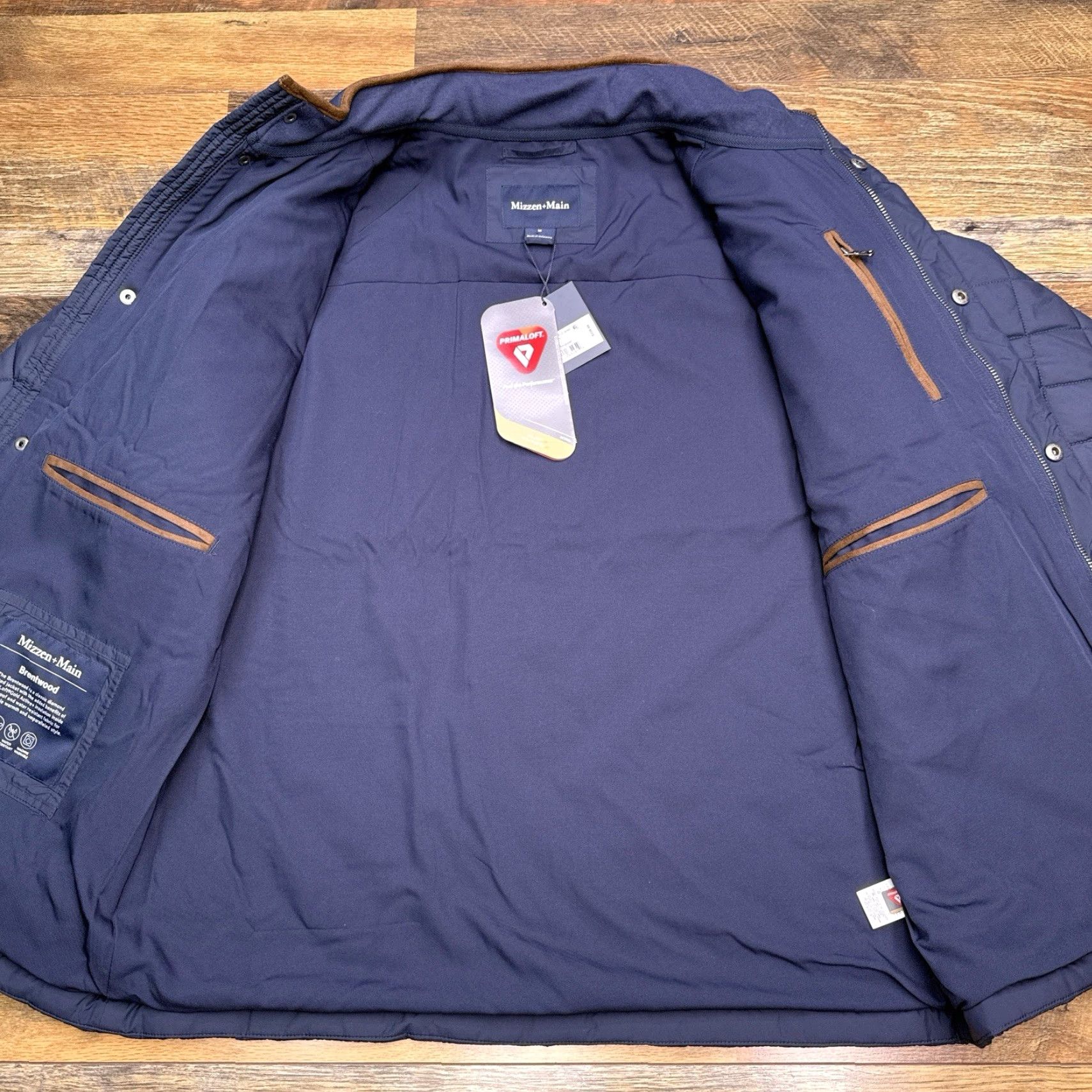 Mizzen+Main Mizzen + Main Brentwood Quilted Jacket Mens M Navy Primaloft New Size US M / EU 48-50 / 2 - 2 Thumbnail