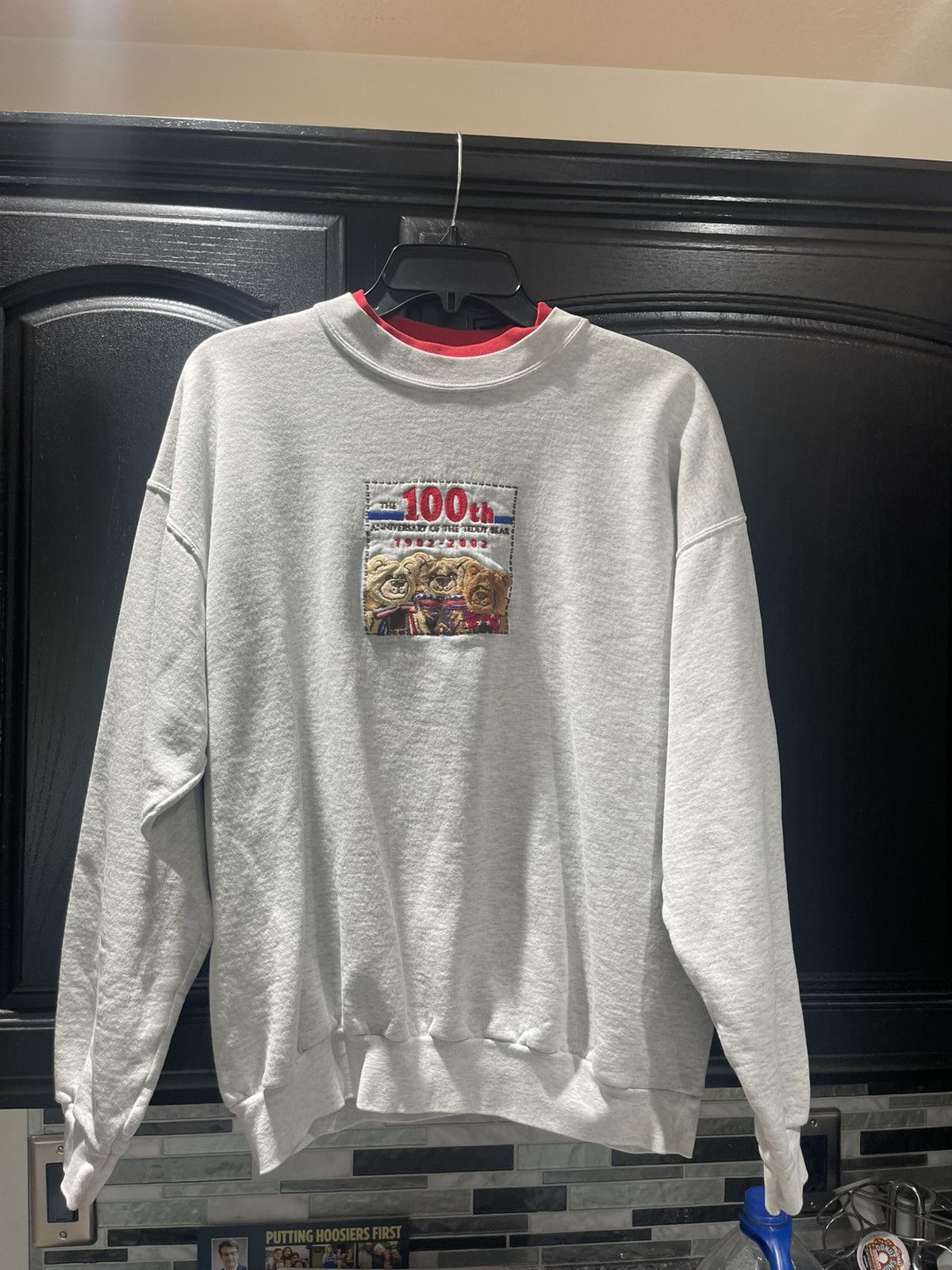 Other Vintage Y2K Womens 100th Anniversary Teddy Bear Sweater Size L / US 10 / IT 46 - 1 Thumbnail
