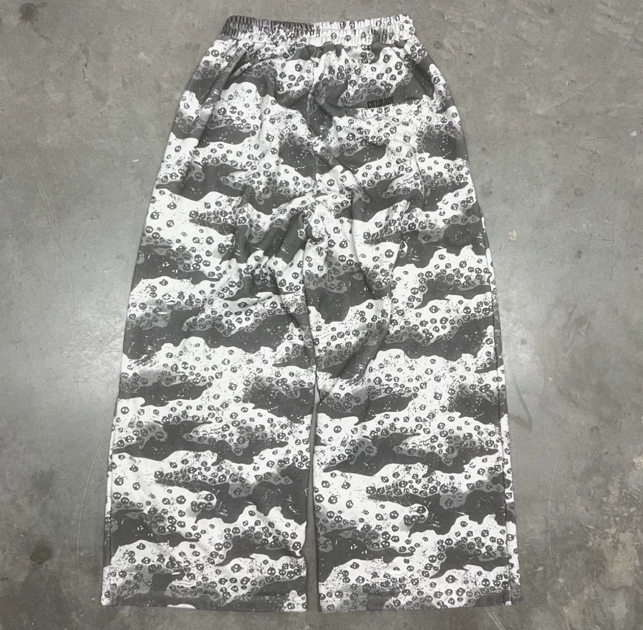 Japanese Brand Catacomb Camo Grey Baggy Sweatpants Size US 28 / EU 44 - 3 Thumbnail
