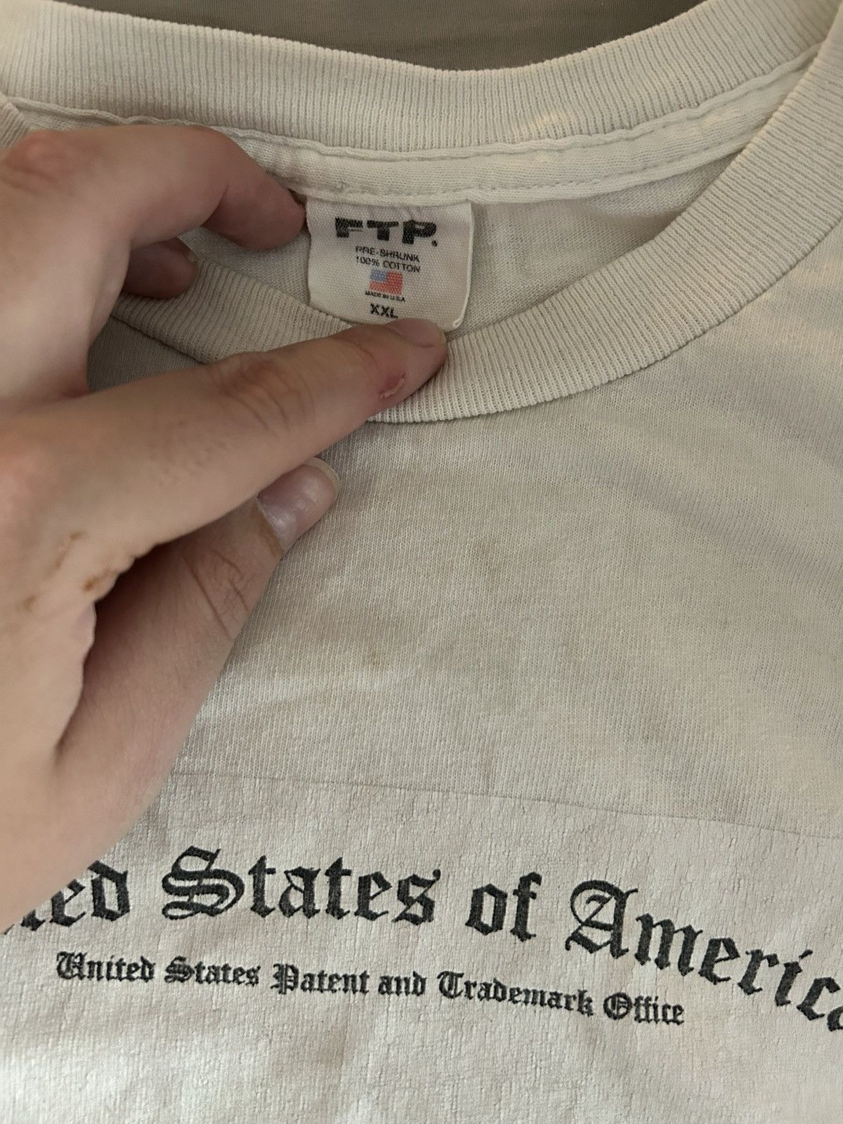 Fuck The Population FTP XXL white trademark/patent t shirt Size US XXL / EU 58 / 5 - 2 Thumbnail