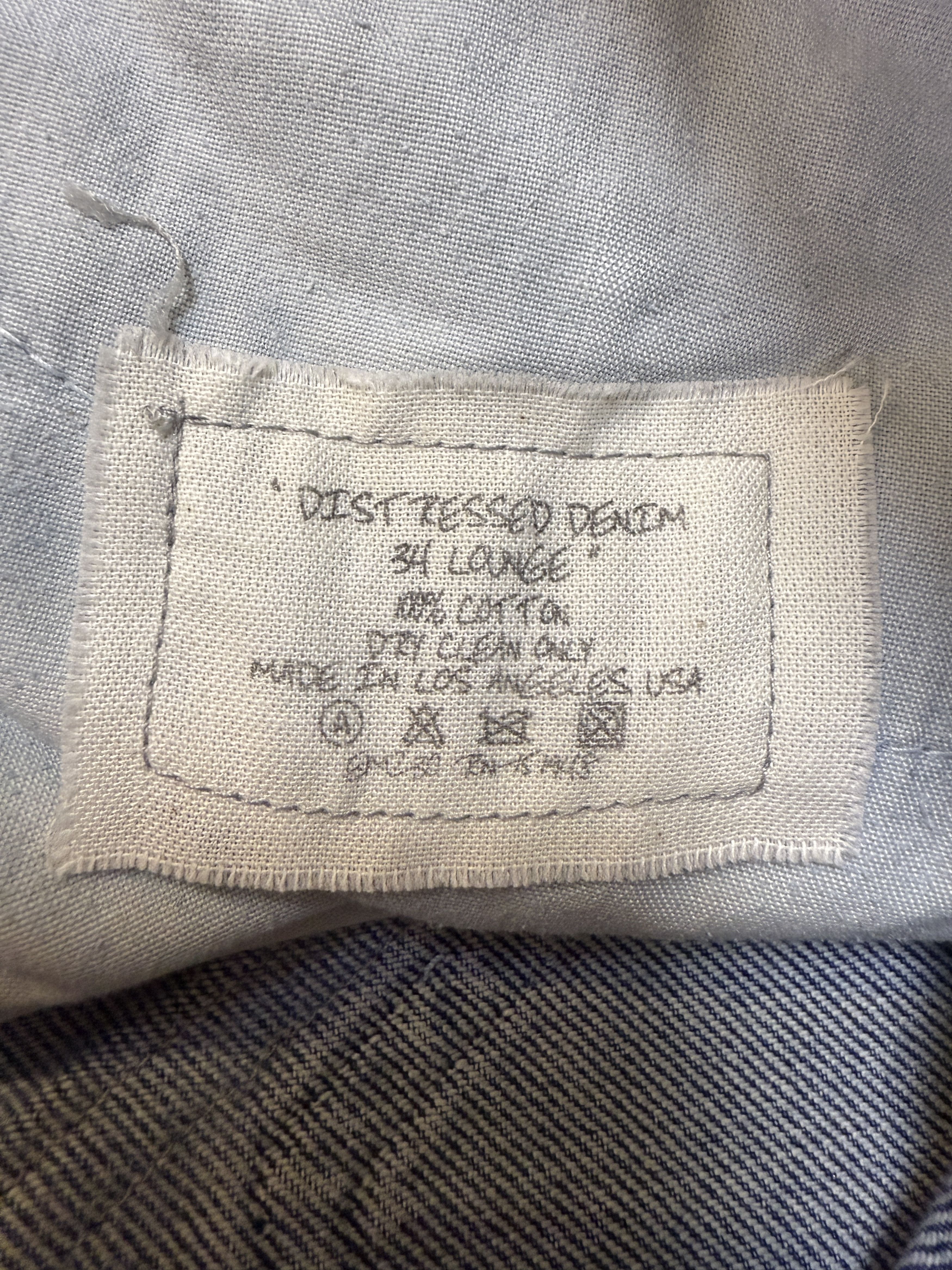 Greg Lauren Greg Lauren Distressed Denim 34 Lounge Pants Size US 38 / EU 54 - 5 Thumbnail