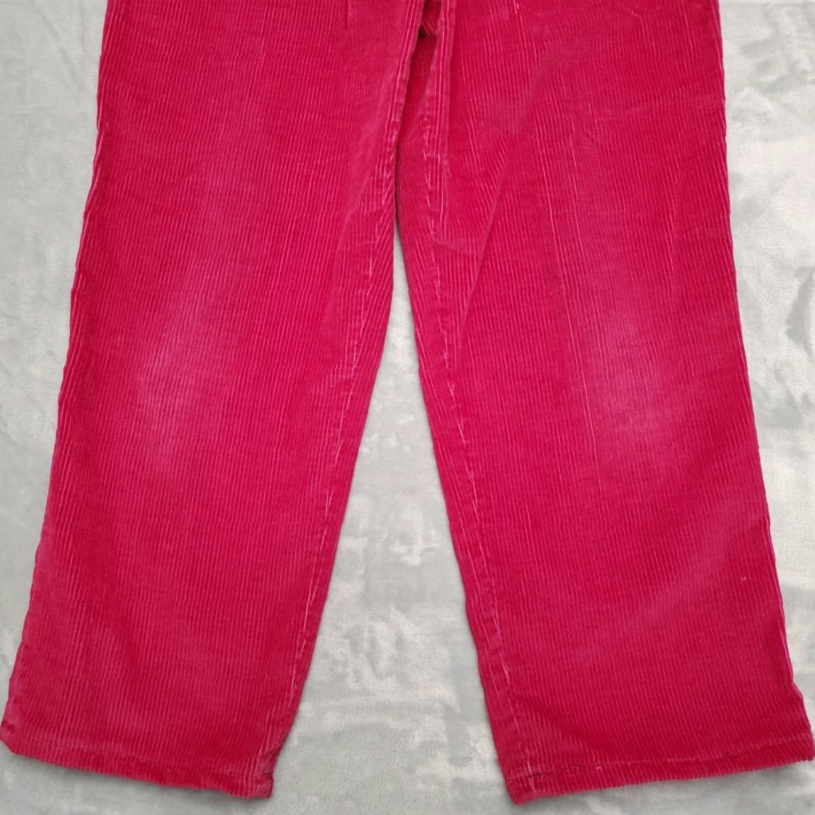 Vintage VINTAGE LL Bean Pants Womens 14 Pink Corduroy Wide Wale Pleated Front Classic Retro 90s Size 36" / US 14 / IT 50 - 2 Thumbnail