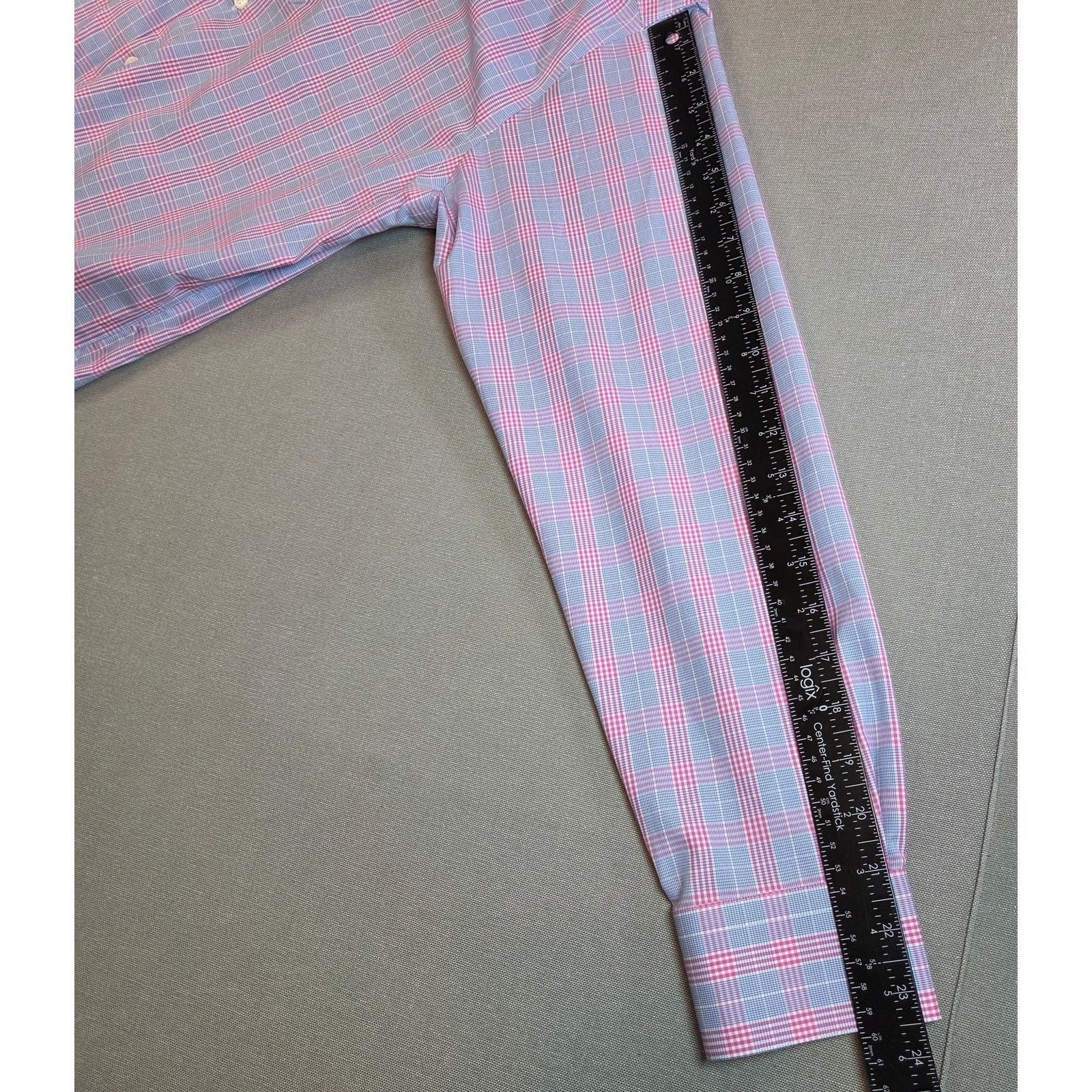 Pronto Uomo Pronto Uomo Slim Fit Plaid Dress Shirt 16 32/33 Size US M / EU 48-50 / 2 - 10 Thumbnail