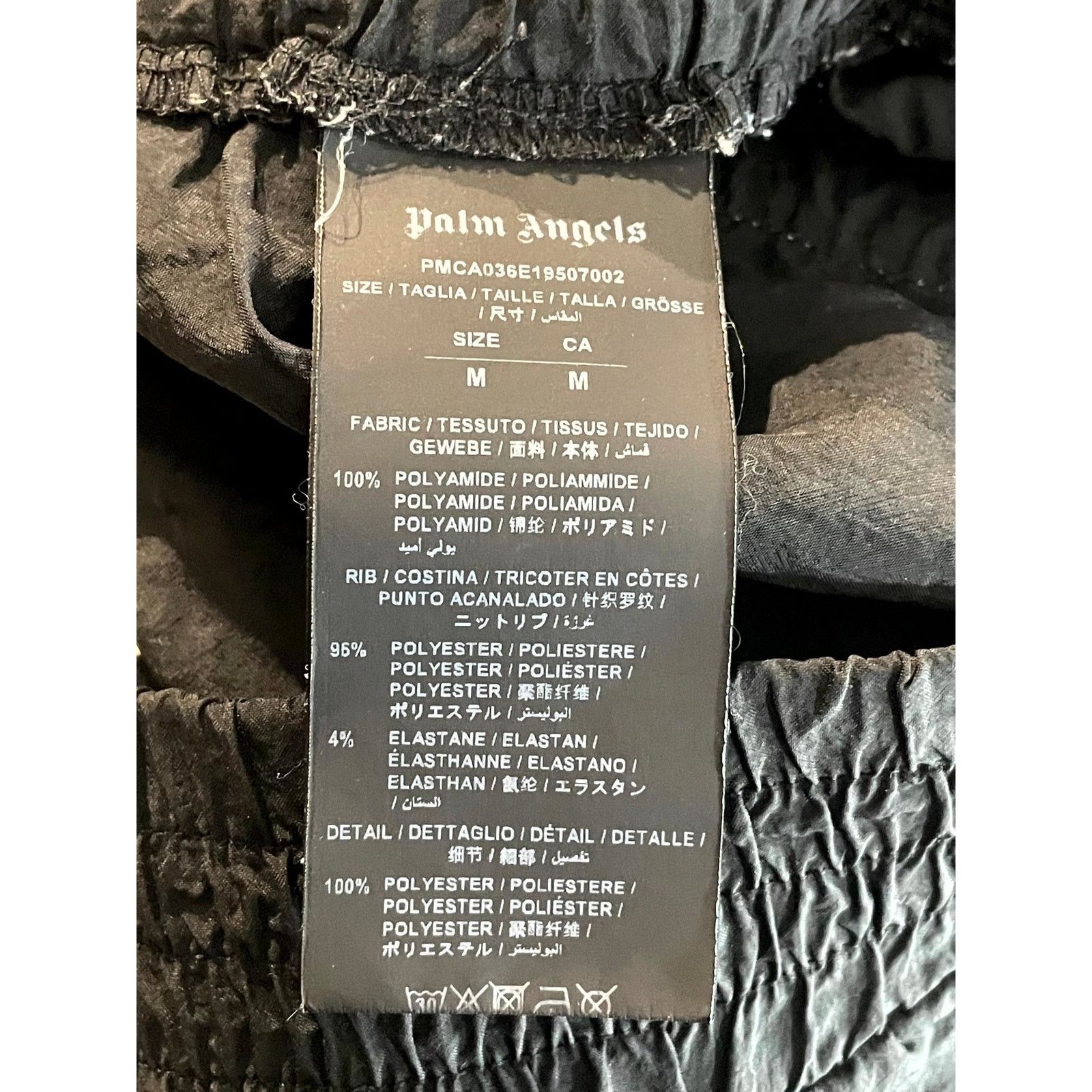 Palm Angels Palm Angels Faded Logo Black & White Track Pants Size US 32 / EU 48 - 4 Thumbnail