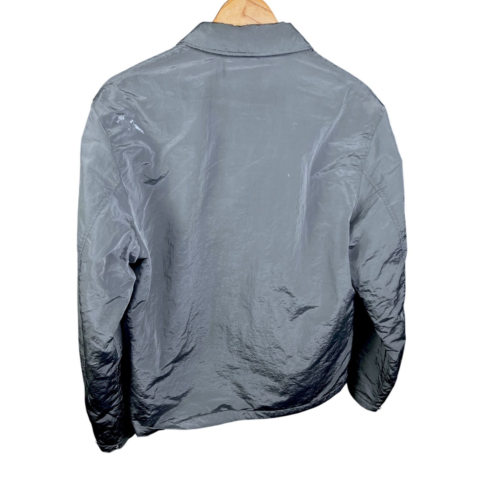 YoungLA YoungLA Mens Large Reflective Gray Zip-Up Windbreaker Jacket Size US L / EU 52-54 / 3 - 2 Thumbnail