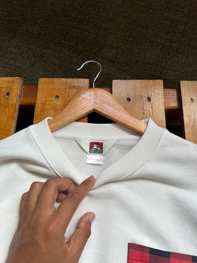 Ben Davis × Japanese Brand BEN DAVIS CHECKERED POCKET SWEATSHIRT Size US M / EU 48-50 / 2 - 4 Thumbnail