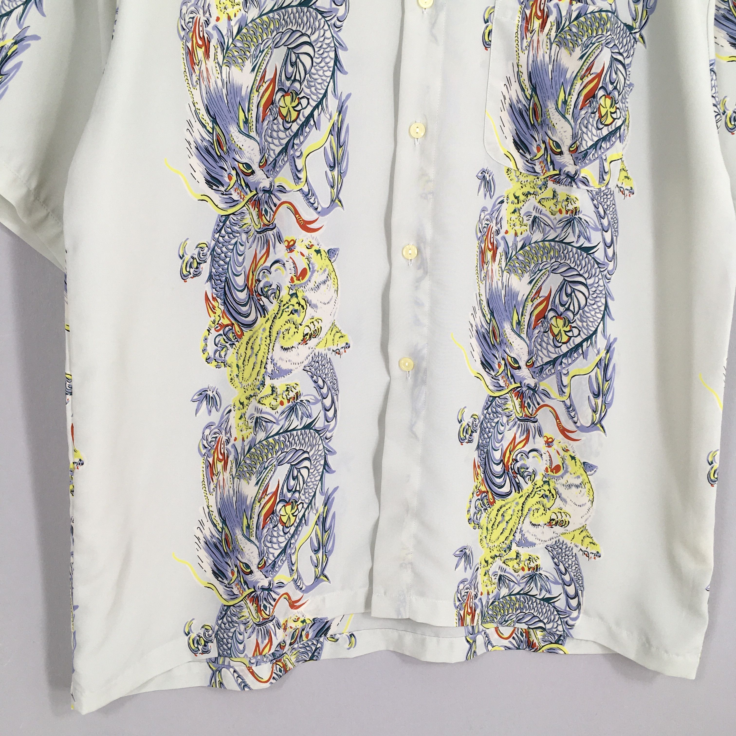 Sun Surf × Vintage Hawaiian Japanese Culture Tiger Roar Rayon Shirt Large Size US L / EU 52-54 / 3 - 4 Thumbnail
