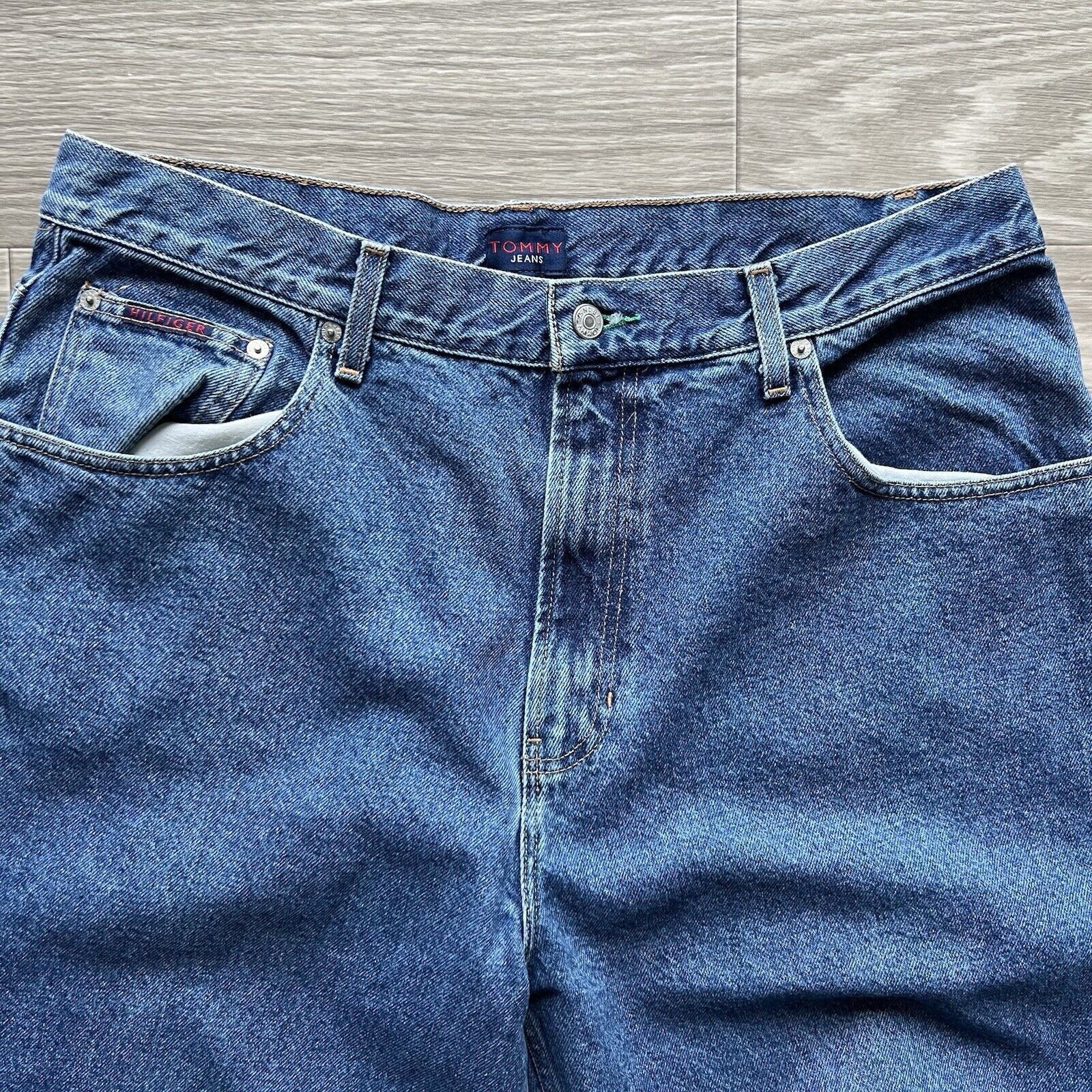 Tommy Hilfiger Vintage Y2k Tommy Hilfiger Jeans Mens 36x34 Baggy Relaxed Size US 36 / EU 52 - 7 Thumbnail