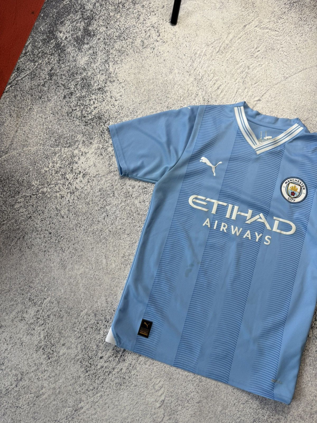 Puma Puma Mens Manchester City 2023 Home Jersey Soccer Blokecore Size US S / EU 44-46 / 1 - 2 Thumbnail