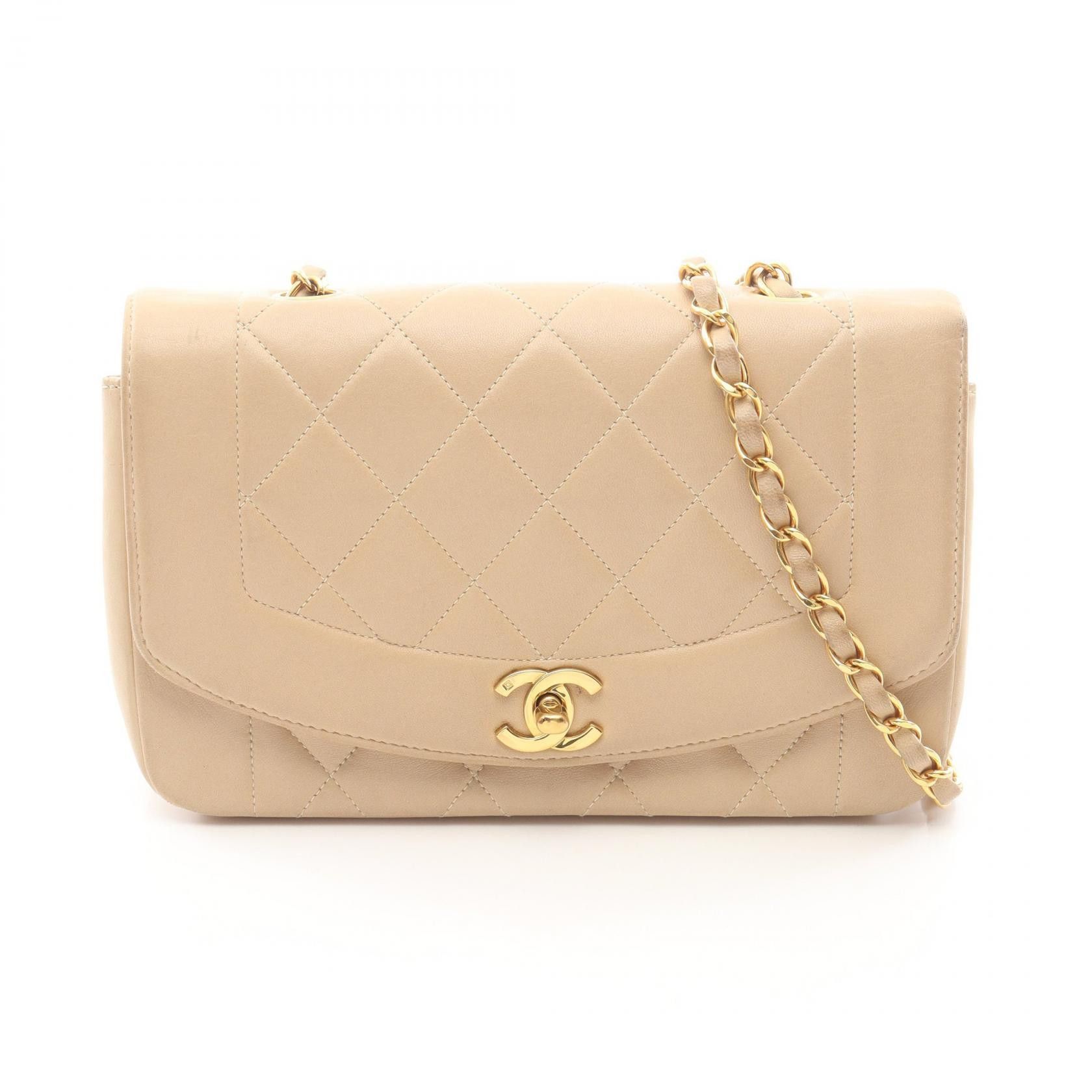 Chanel Chanel CHANEL Matelasse Diana Flap Lambskin Shoulder Bag Leather Shoulder Bag A01164 DUTY FREE for USA Size ONE SIZE - 1 Thumbnail