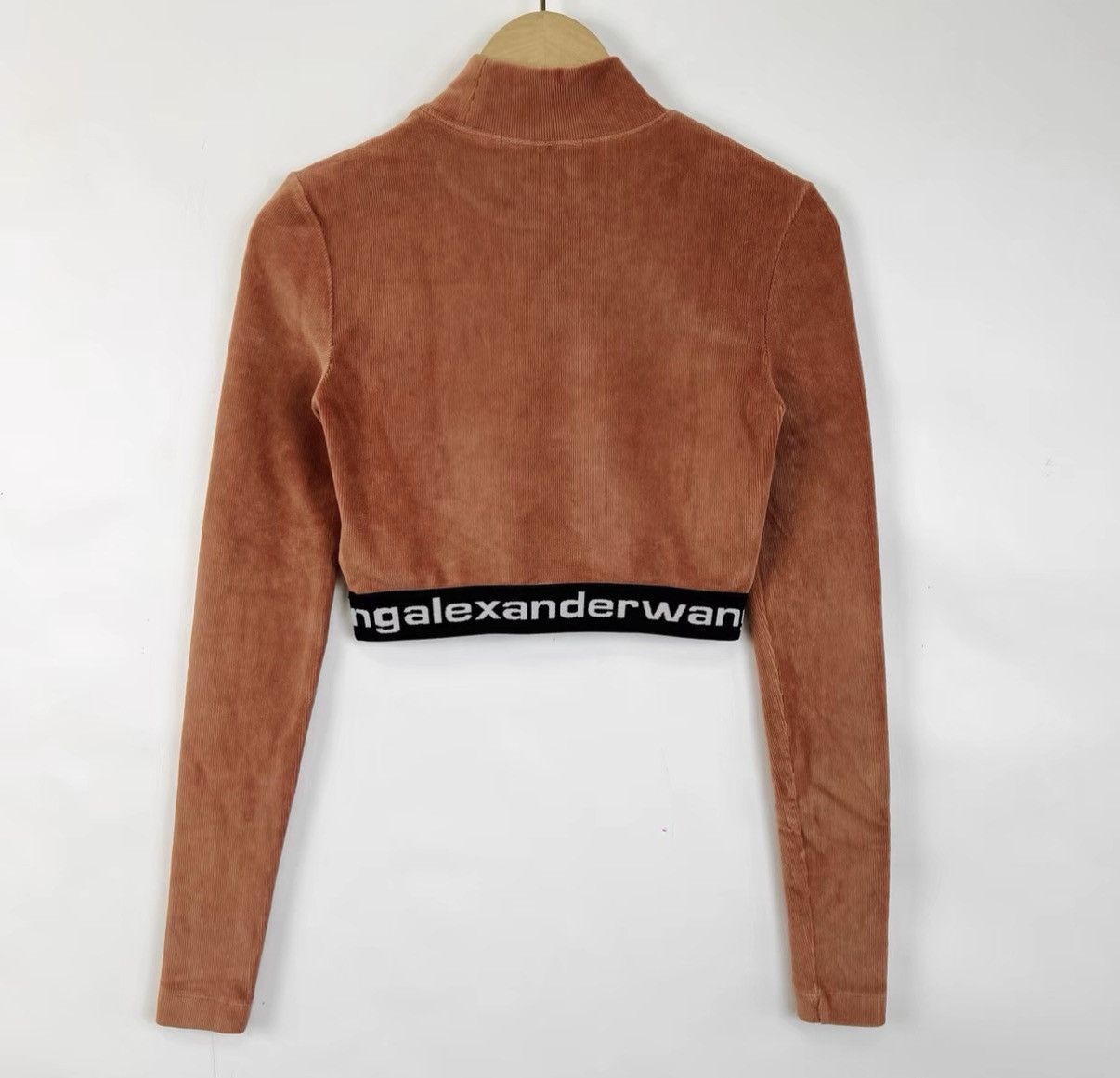 Alexander Wang Alexander Wang Brown Corduroy Short Pullover T-shirt K12 Size XS / US 0-2 / IT 36-38 - 2 Thumbnail