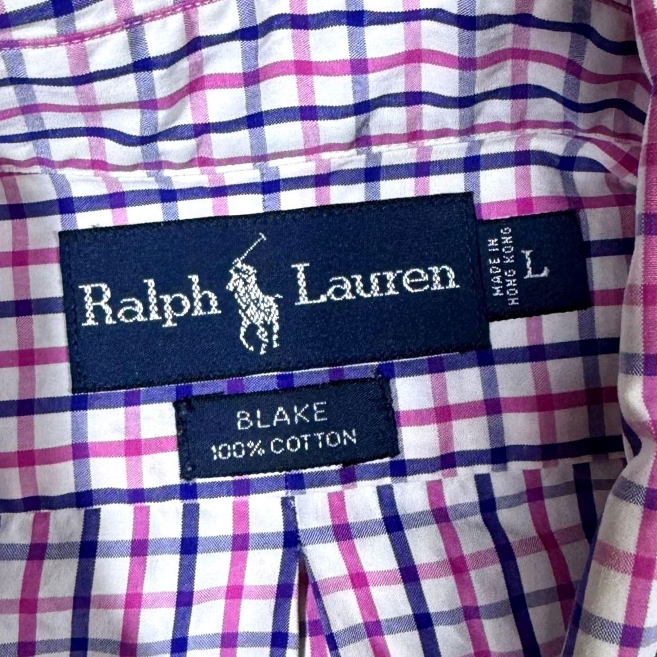Ralph Lauren VINTAGE Ralph Lauren Shirt Blake Check Long Sleeve Button-Down XL Large Multicoloured Womens Mens Boys Girls Size US L / EU 52-54 / 3 - 3 Thumbnail