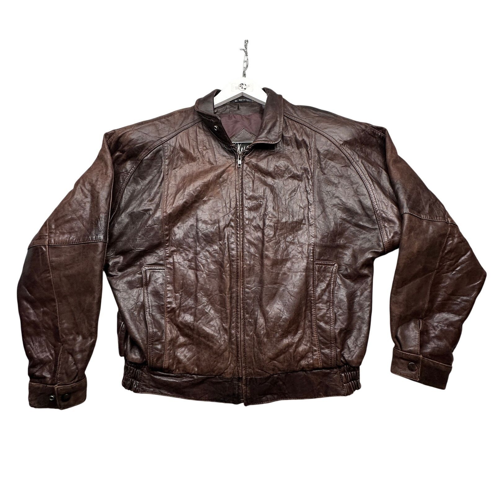 Other VTG J Walden Thermolite Bomber Aviator Leather Jacket Large Size US L / EU 52-54 / 3 - 1 Thumbnail