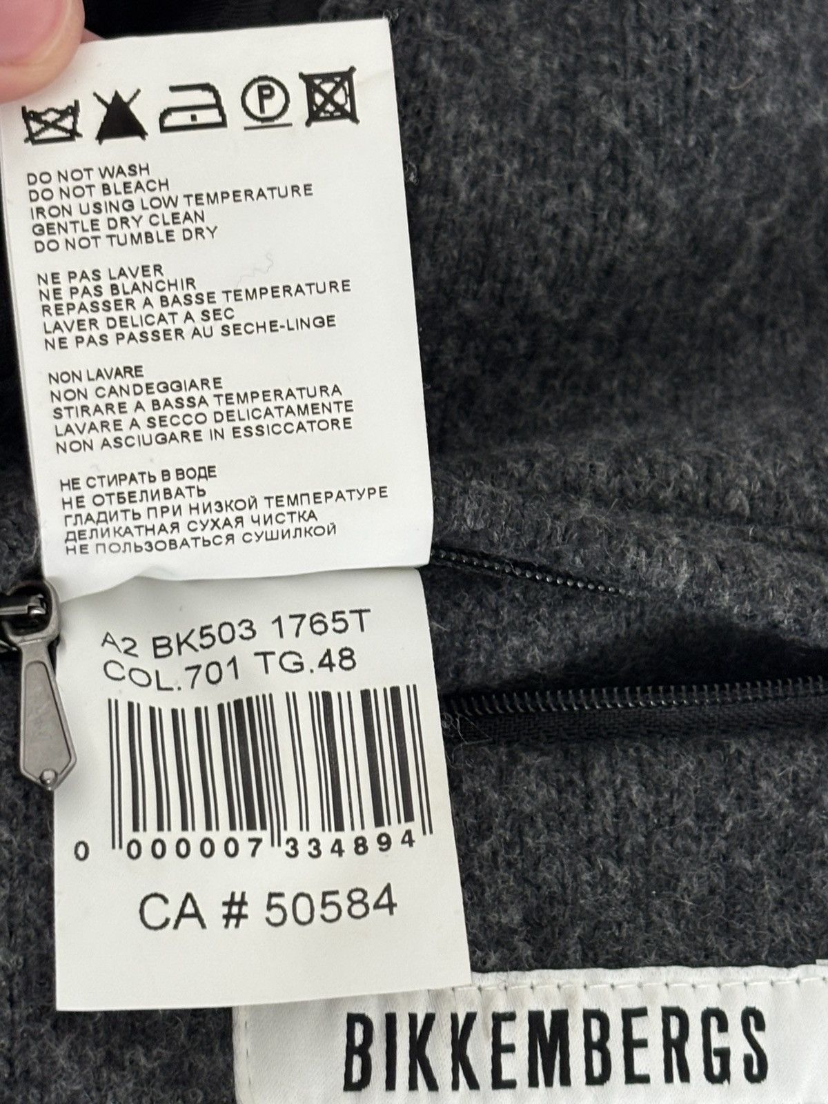 Dirk Bikkembergs grey woolblend Dirk Bikkembergs coat Size M / US 6-8 / IT 42-44 - 11 Thumbnail