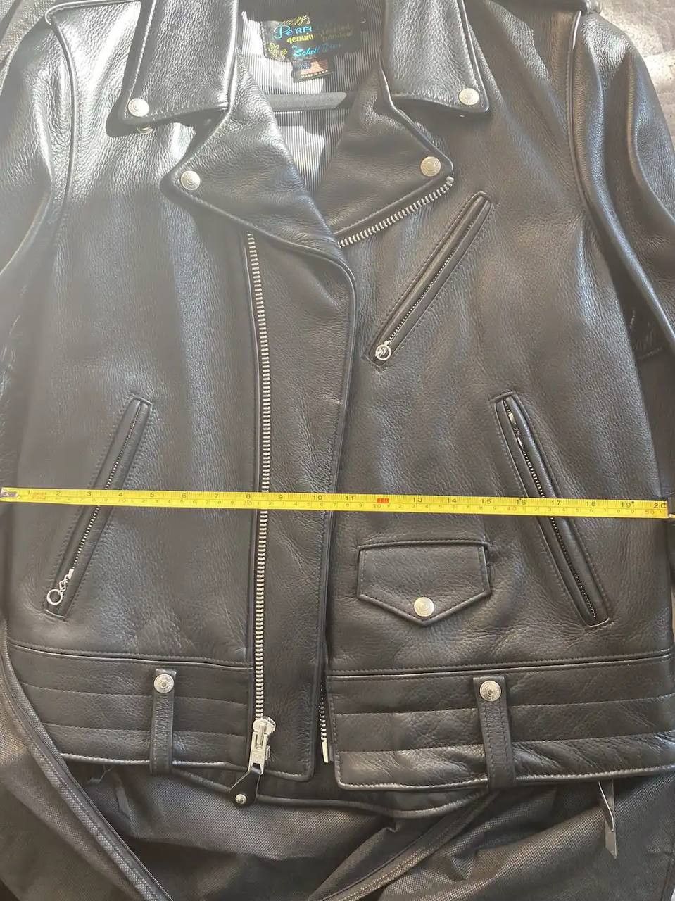 Schott Schott Vintaged Fitted Cowhide Leather Motorcycle Jacket Size US L / EU 52-54 / 3 - 4 Thumbnail
