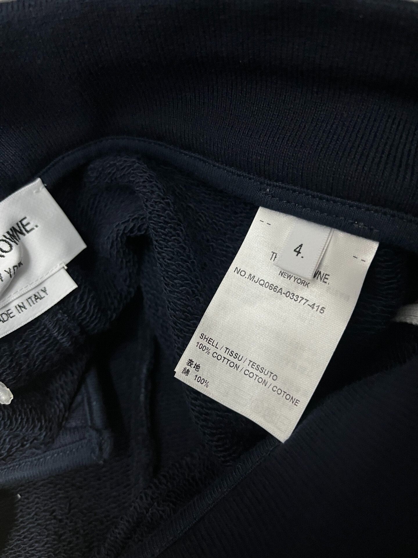 Thom Browne Thom Browne Navy Side Stripe Sweatpants Size US 34 / EU 50 - 6 Thumbnail